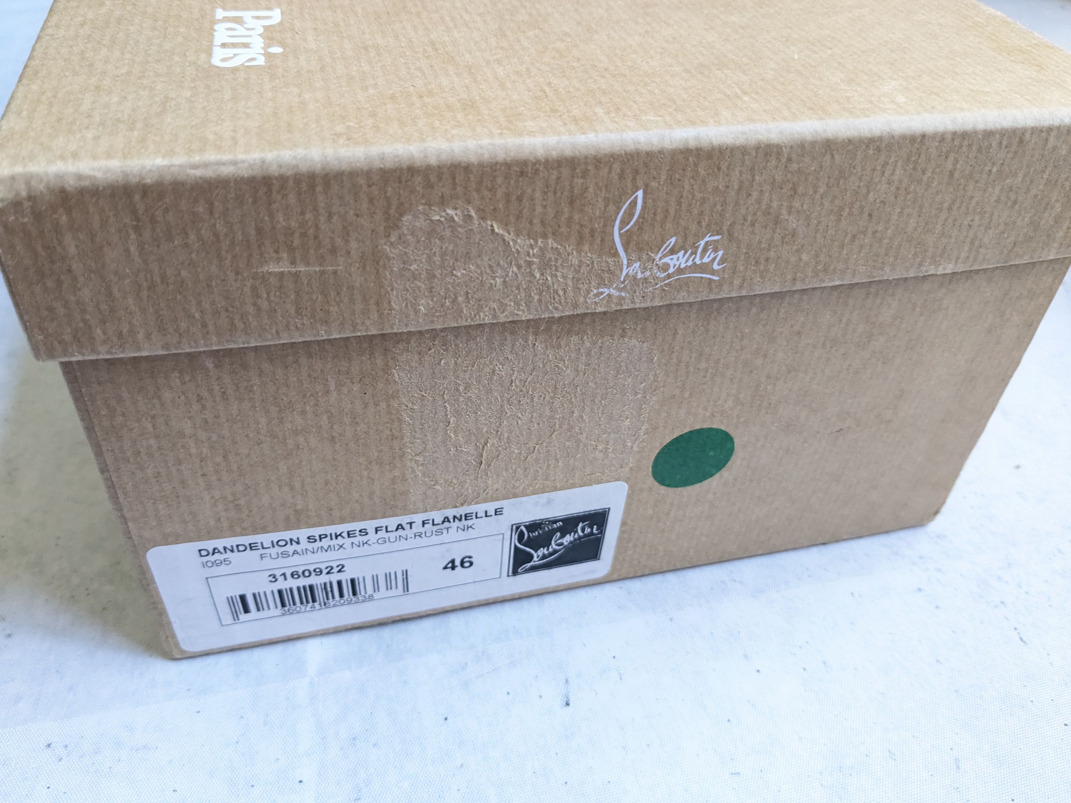 Christian Louboutin Christian Louboutin Spike Loafers Black Gray 13 46 Wool Size US 13 / EU 46 - 18 Thumbnail
