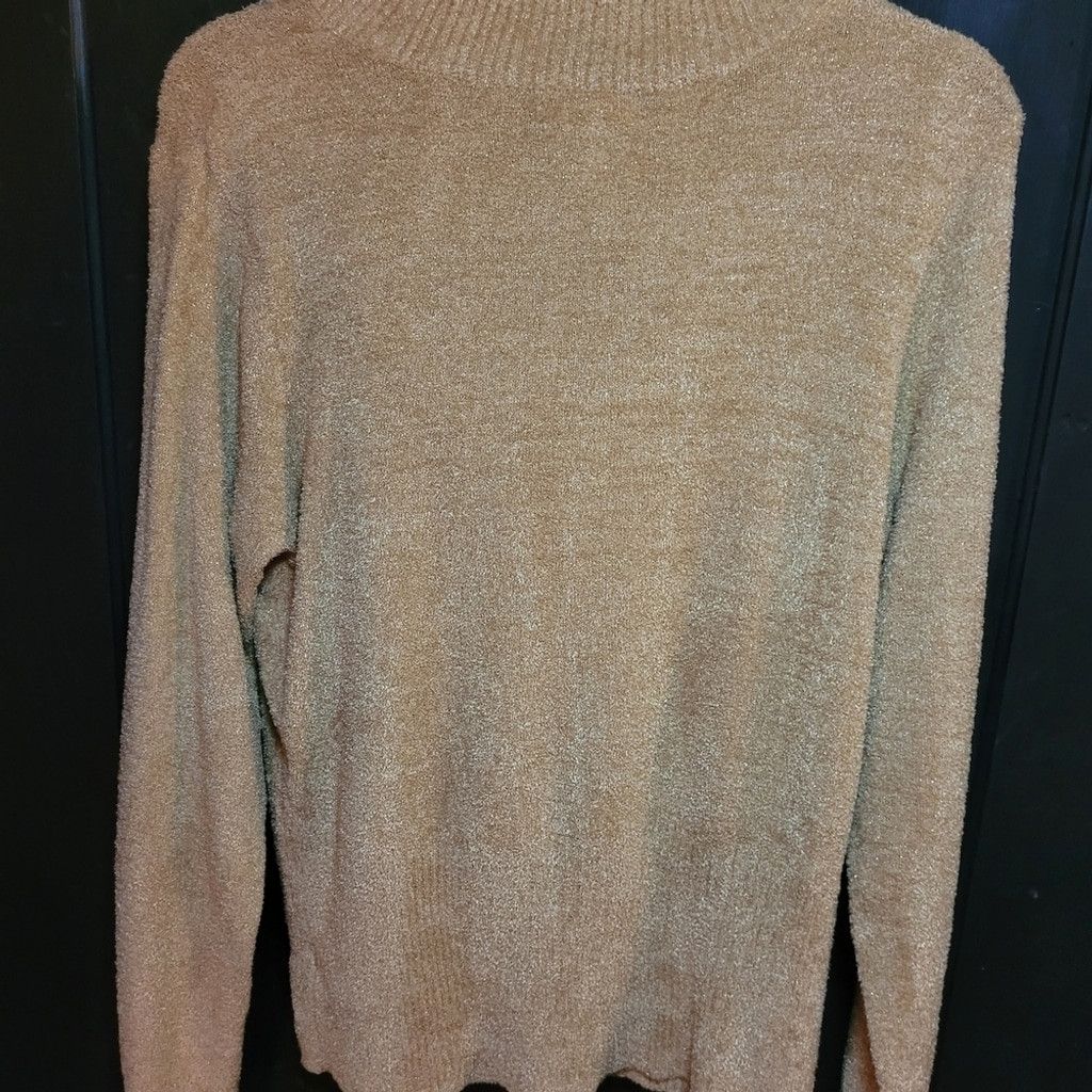 Worthington Worthington, cowl neck sweater, gold/ sparkly Large Size L / US 10 / IT 46 - 8 Thumbnail