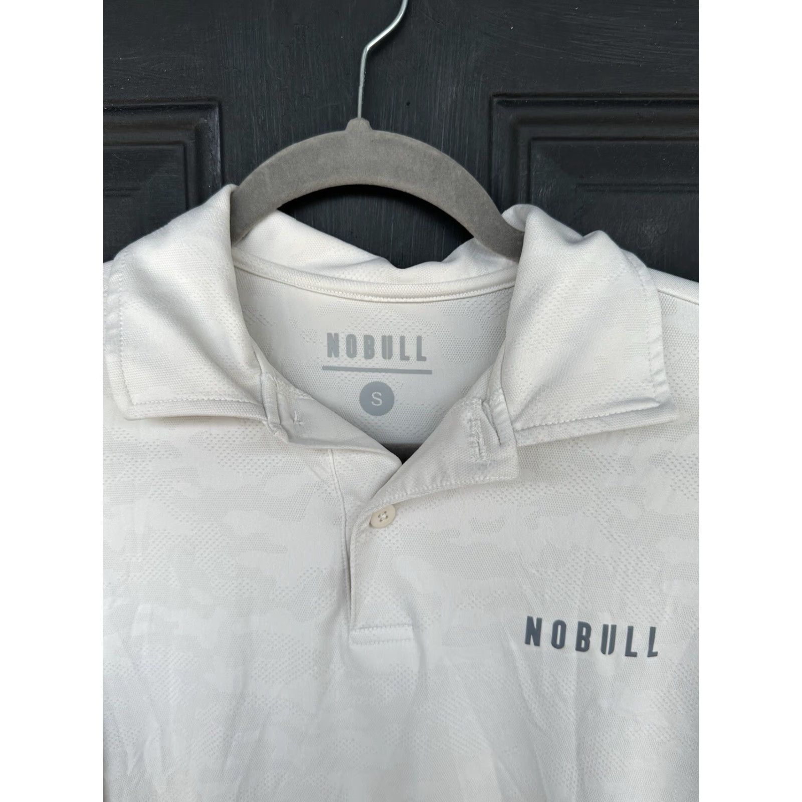 Vintage NOBULL Polo Shirt Camouflage Lightweight Short Sleeve Button-Up Collared White Mens S Regular Spread Collar Casual Travel Size US S / EU 44-46 / 1 - 4 Thumbnail