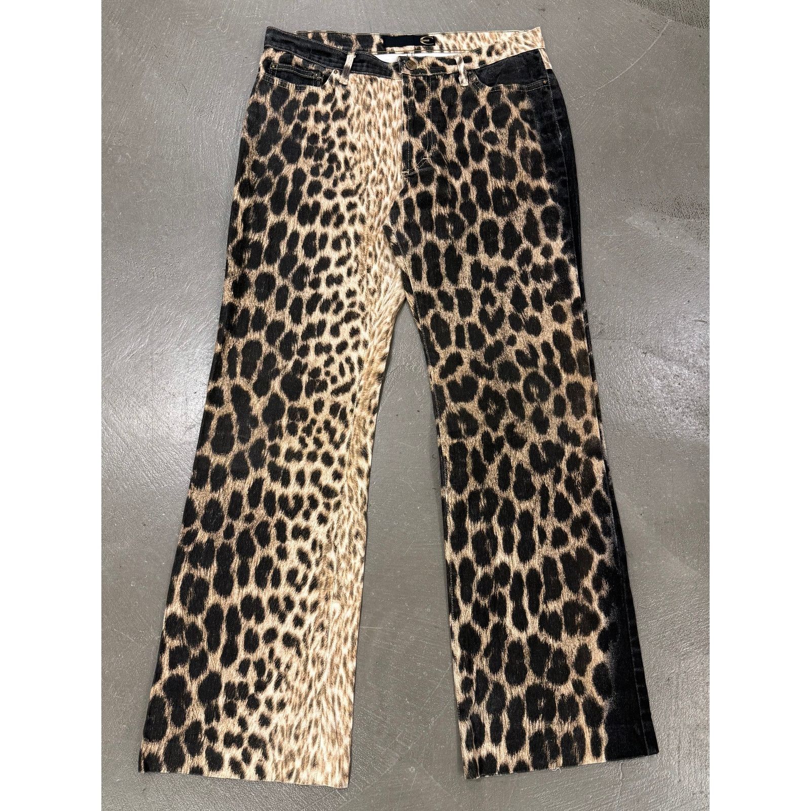 Roberto Cavalli 2000S Cavalli leopard print pants Size 29" - 1 Thumbnail