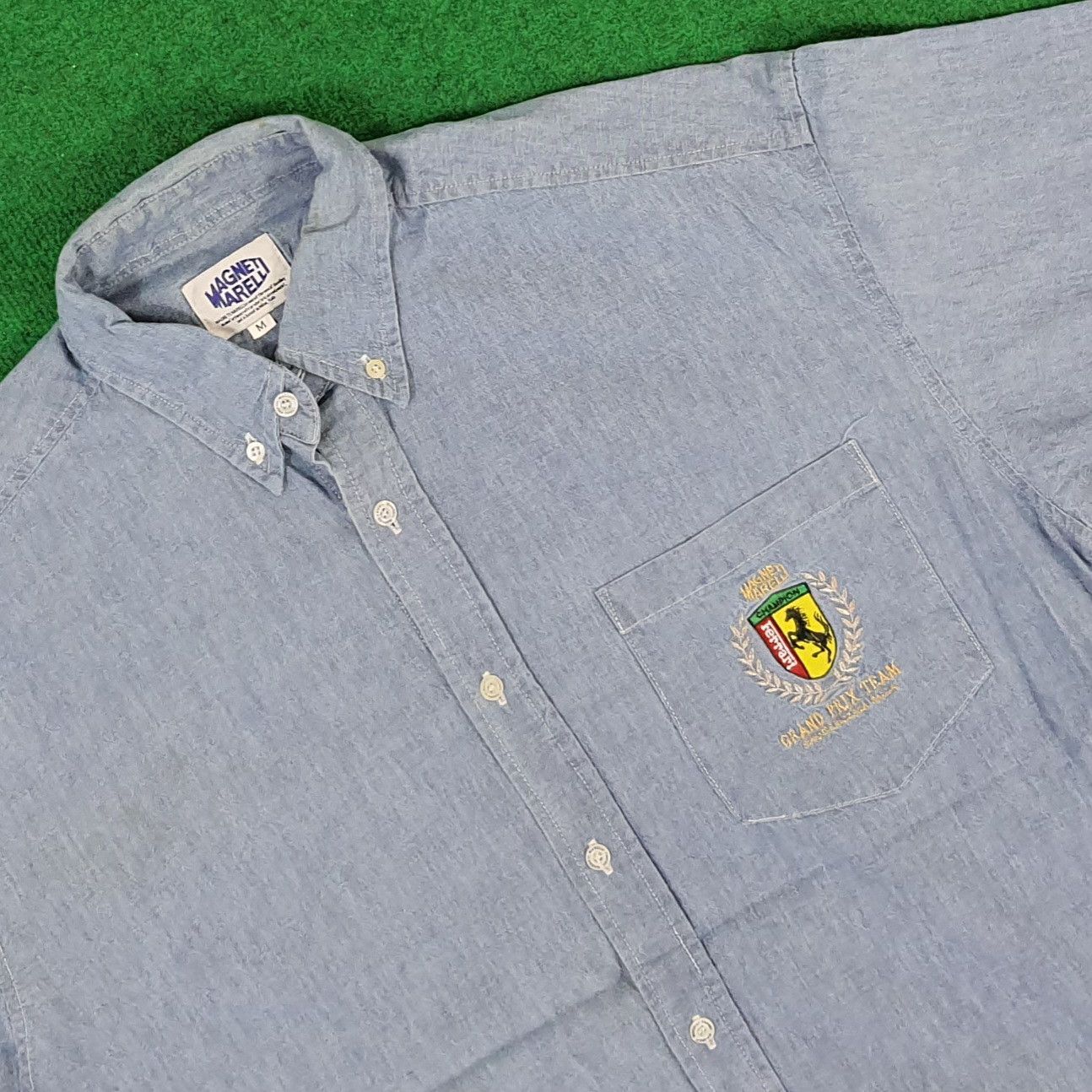 Ferrari × Vintage Vintage Ferrari Magneti Marelli Motorsports Racing Shirt Size US L / EU 52-54 / 3 - 2 Thumbnail