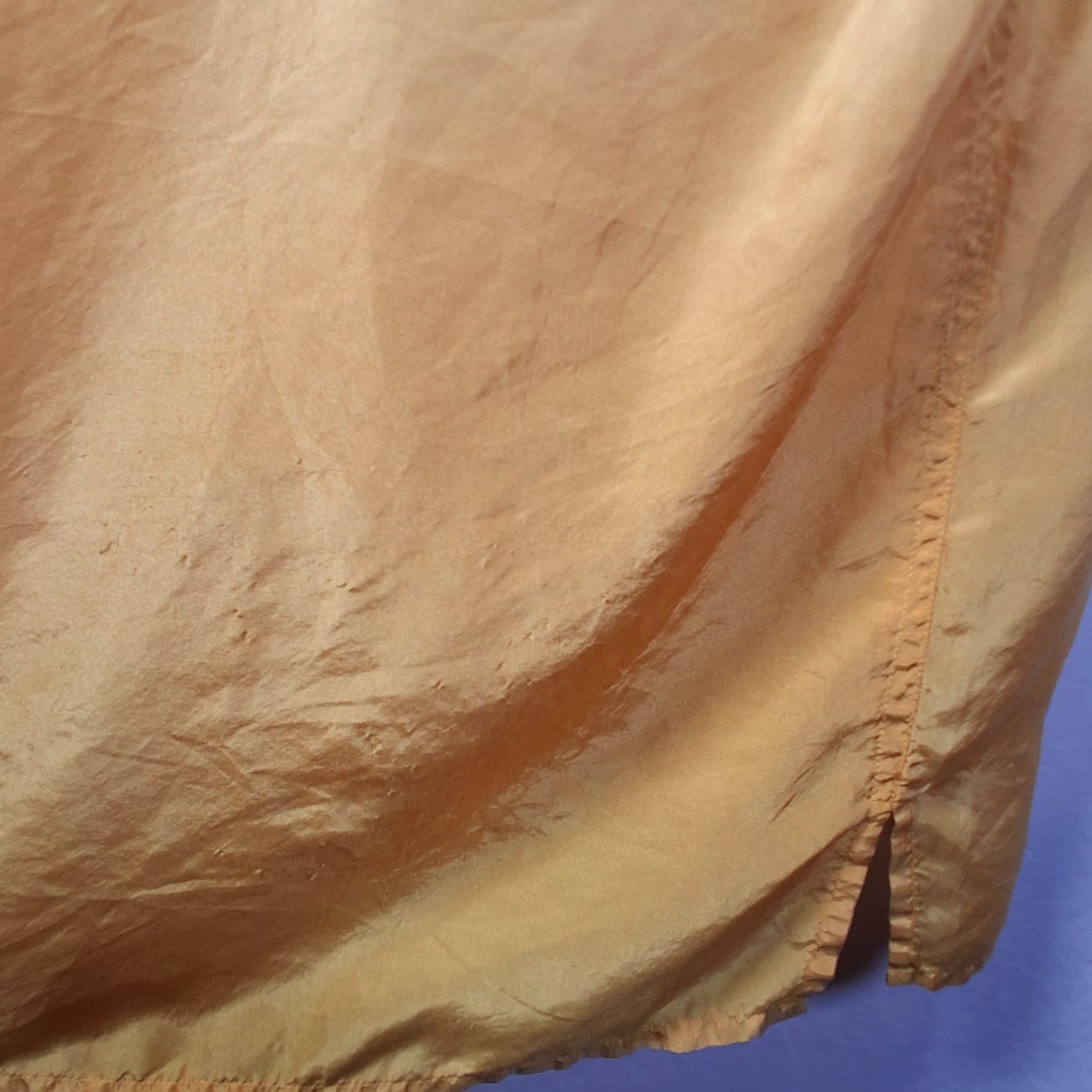 Vintage VINTAGE 1990s Reputation Silk Blouse Women L Yellow Short Sleeve READ Time: Casual Button Collared Silk Relaxed Regular Women Blouse Vintage 1990s Size L / US 10 / IT 46 - 6 Thumbnail