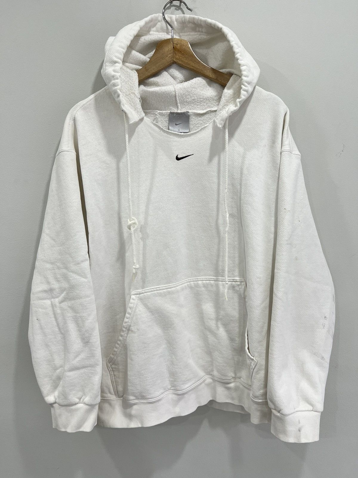 Nike Vintage Nike Center Swoosh Hoodie Sweater sweatshirt Size US XL / EU 56 / 4 - 1 Thumbnail