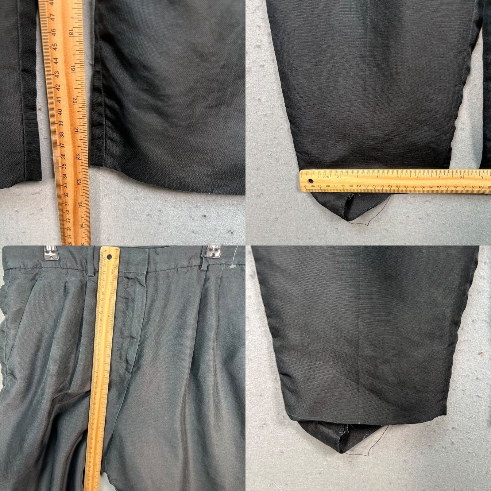 Valentino Valentino Womens 10 Silk Pleated Trousers Pants Dress Silk Black 100% Italy Formal Dress Pants Womens Size 32" / US 10 / IT 46 - 8 Thumbnail