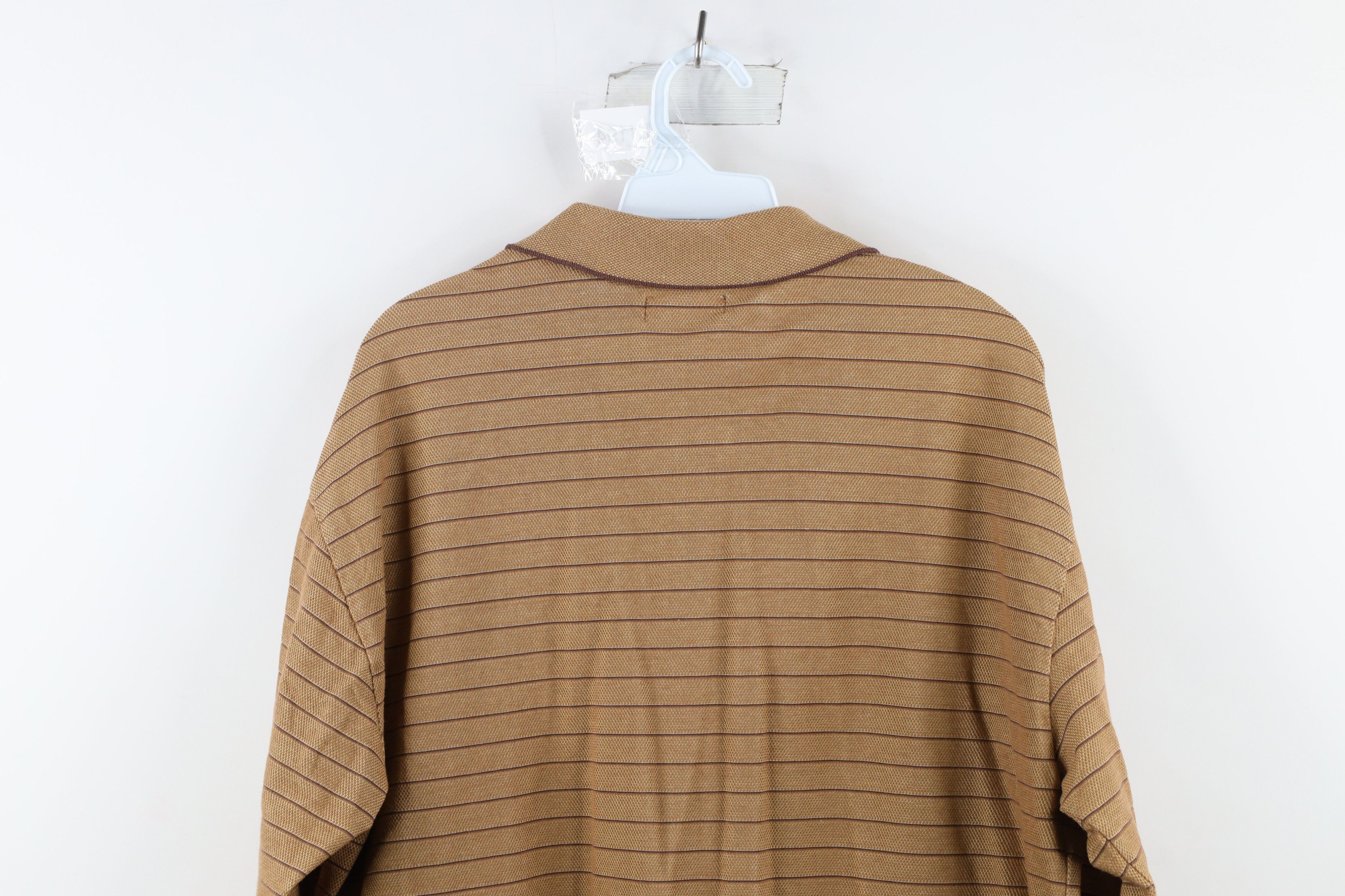 Vintage Vintage 90s Streetwear Thermal Waffle Knit Rugby Polo Size US L / EU 52-54 / 3 - 7 Thumbnail