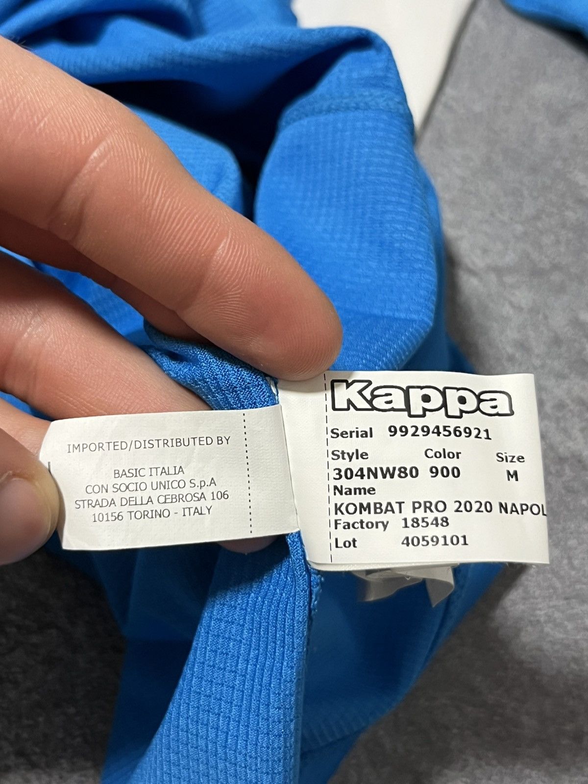 Kappa Kappa Napoli 2019-2020 Kombat Pro Soccer Jersey Shirt Size US M / EU 48-50 / 2 - 10 Thumbnail