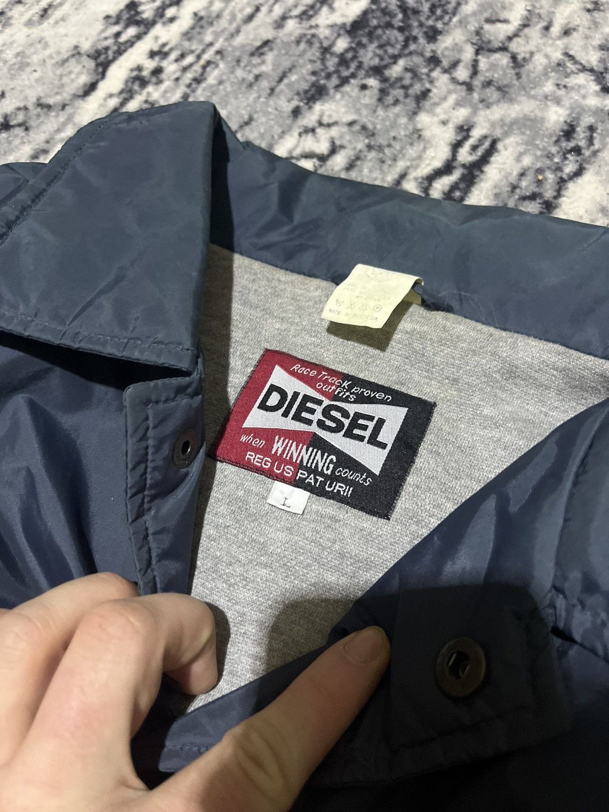 Diesel DIESEL Archive Big Logo Nylon Coach Jacket / Bomber Y2K Size US XL / EU 56 / 4 - 7 Thumbnail
