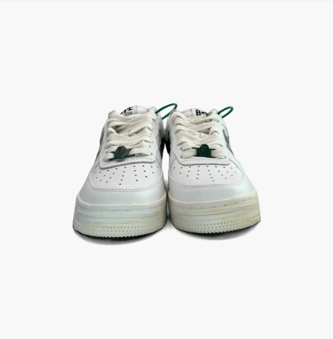 Bape A Bathing Ape Bapesta Low White Camo Star Sneakers Size US 10 / EU 43 - 2 Thumbnail