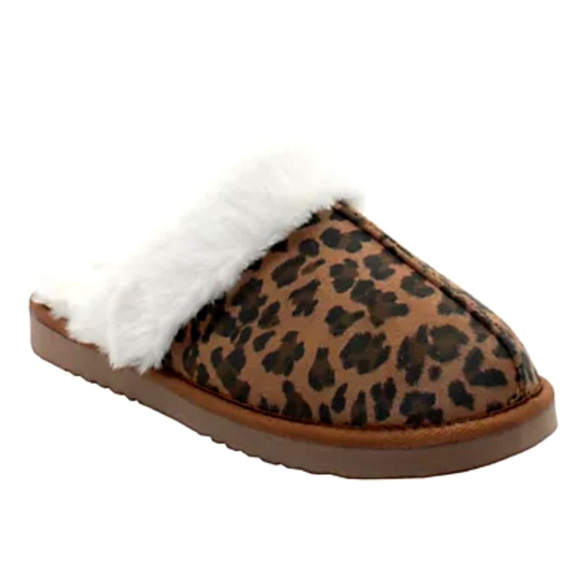 Other Volatile Microsuede Faux Shearling Slipper Leopard Fluff 9 Size US 9 / IT 39 - 3 Thumbnail