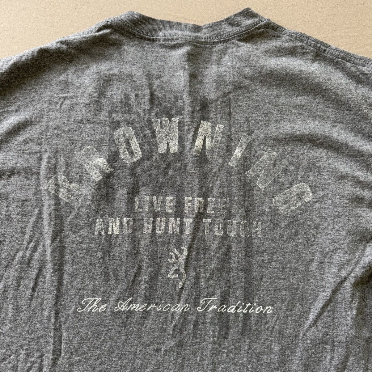 Vintage Browning “Live Free Hunt Tough” Graphic Tee Size US L / EU 52-54 / 3 - 5 Thumbnail
