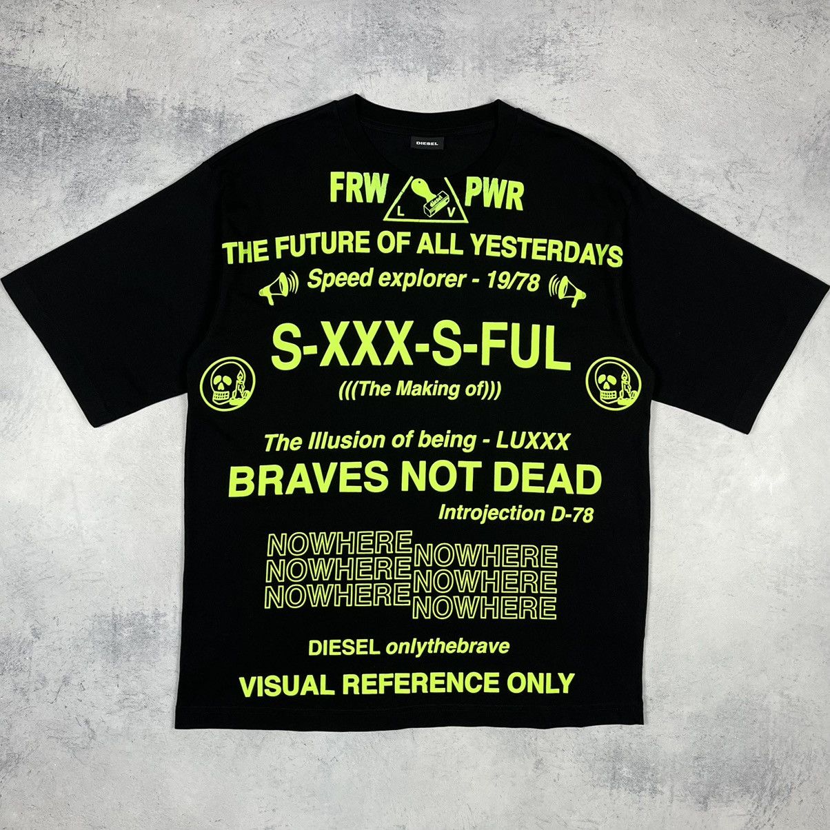 Diesel Designer Diesel T-Ball-X2 oversize neon big logo T Shirt Size US XS / EU 42 / 0 - 2 Thumbnail