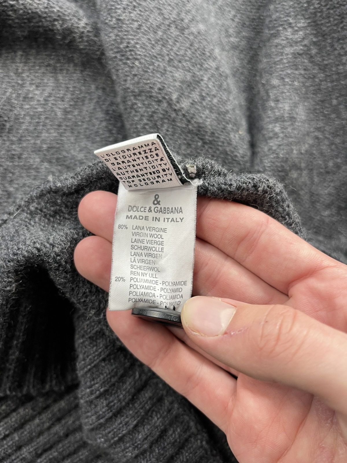 Dolce & Gabbana Dolce&Gabbana Archive Knitted Avant Garde High Neck Sweater Size US XL / EU 56 / 4 - 24 Thumbnail