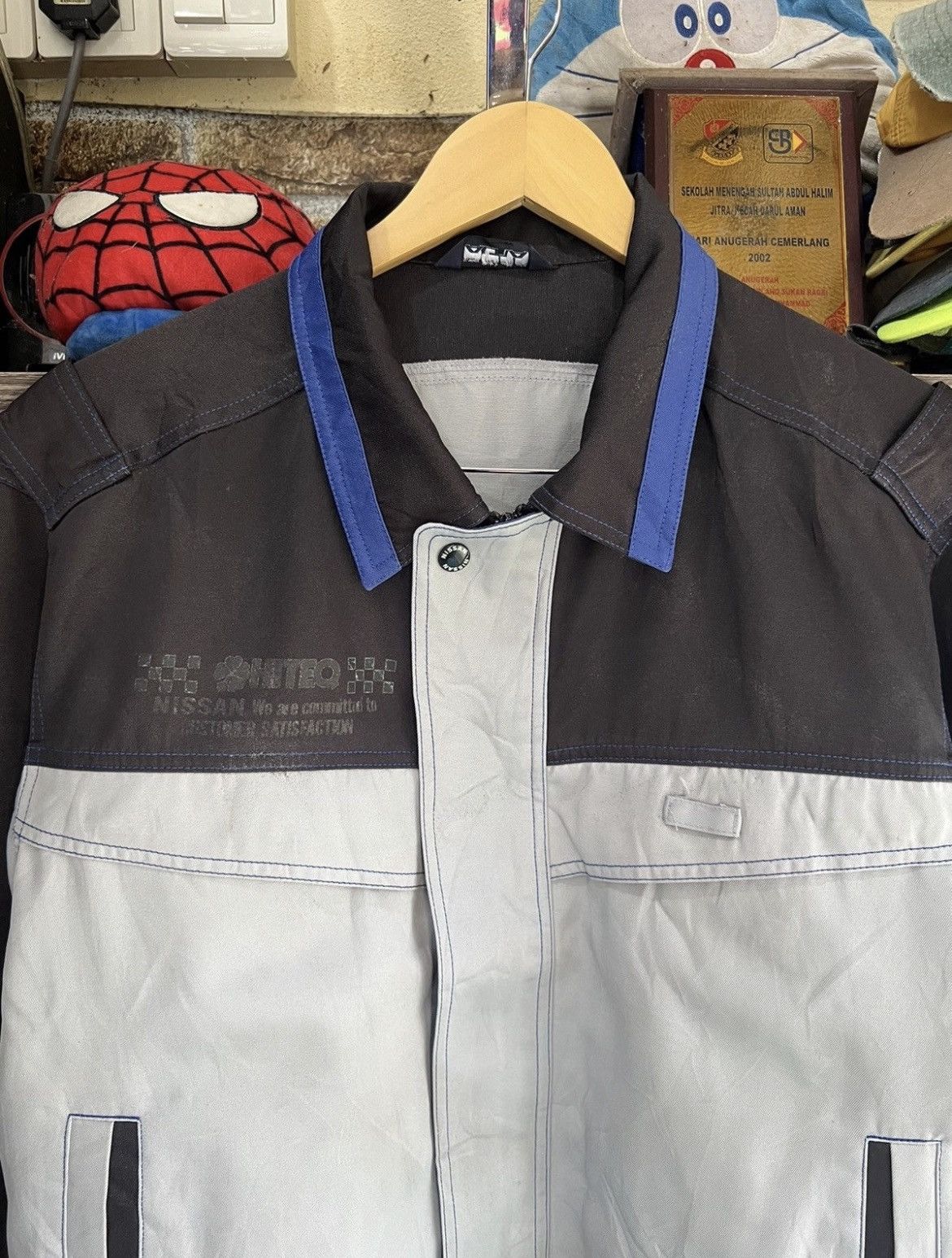 Nissan 🔥Vintage Nissan Uniform Work Jacket Size US L / EU 52-54 / 3 - 5 Thumbnail