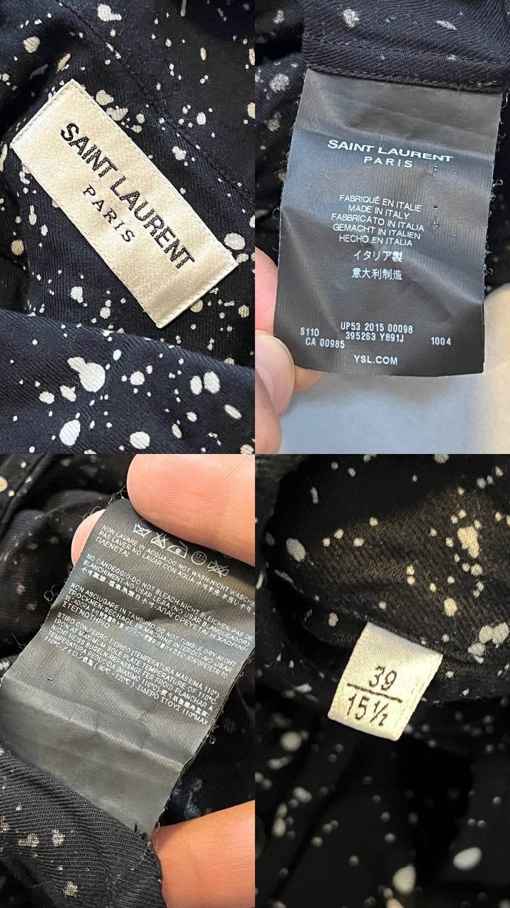 Hedi Slimane × Saint Laurent Paris Saint laurent paris shirt Size US M / EU 48-50 / 2 - 8 Thumbnail