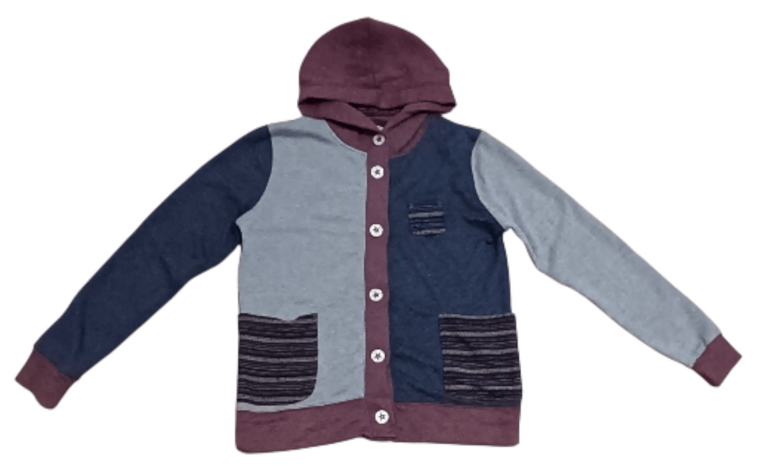 Japanese Brand POWER TO THE PEOPLE NATIVE MULTICOLOURED HOODIE Size US M / EU 48-50 / 2 - 1 Thumbnail