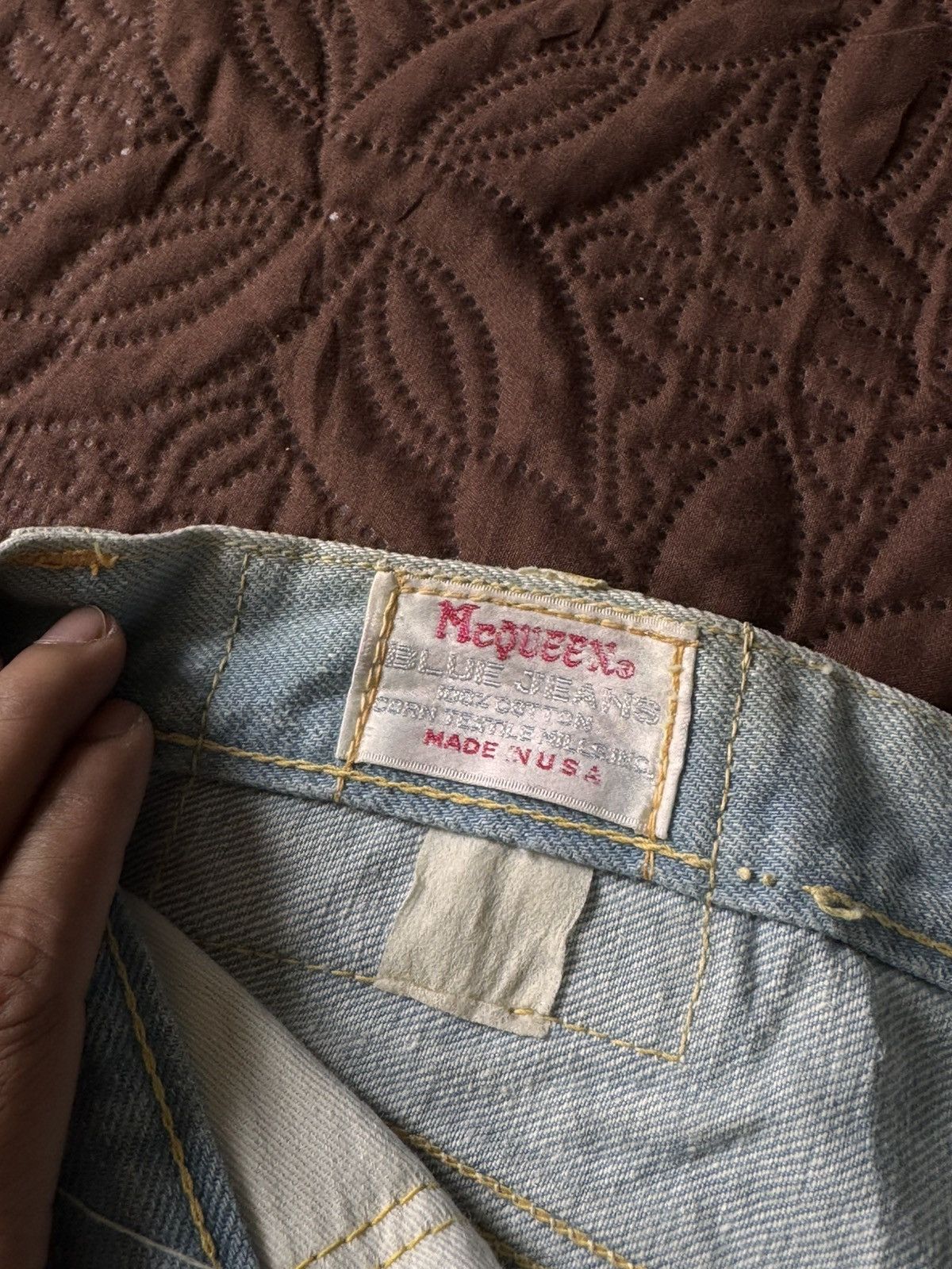 If Six Was Nine Vintage early 90s mc queen blue jeans boot cut Size 28" / US 6 / IT 42 - 8 Thumbnail