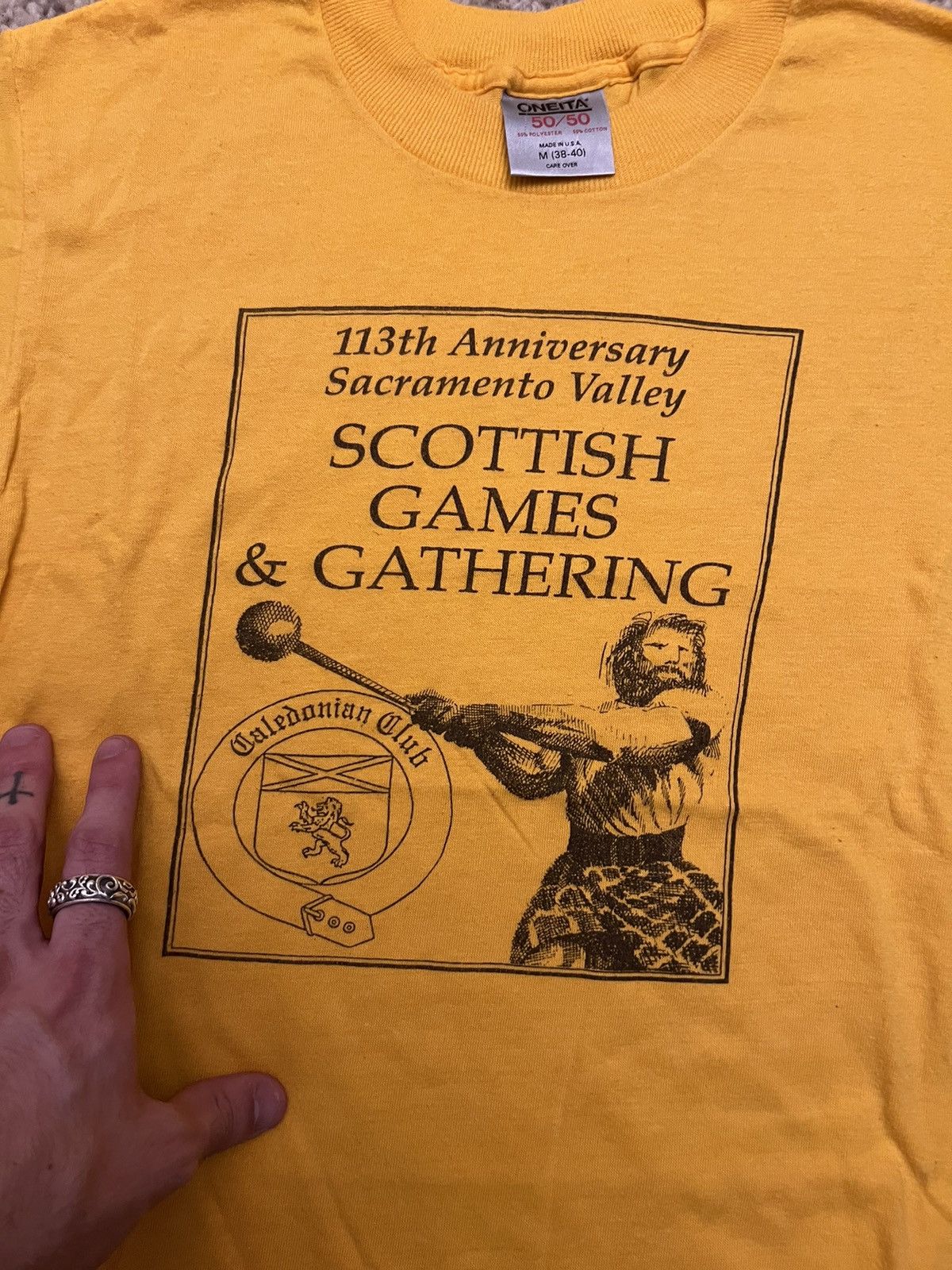 Vintage 1989 single stitch Sacramento Scottish Games & Gathering Size US M / EU 48-50 / 2 - 2 Thumbnail