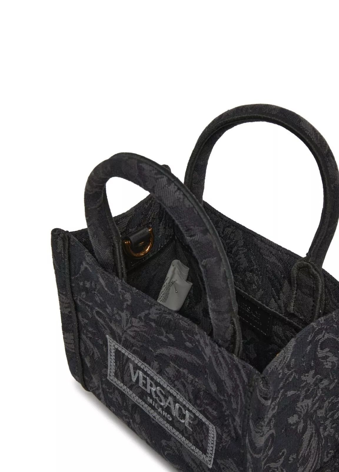 Versace VERSACE Barocco Athena Extra Small Black Tote Bag New Size ONE SIZE - 3 Thumbnail