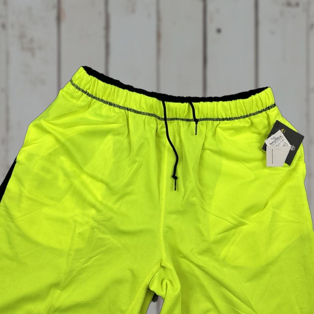 Nautica Nautica Competition Athletic Shorts Men XL Scuba Yellow Spellout Y2K Deadstock Size US 36 / EU 52 - 1 Thumbnail