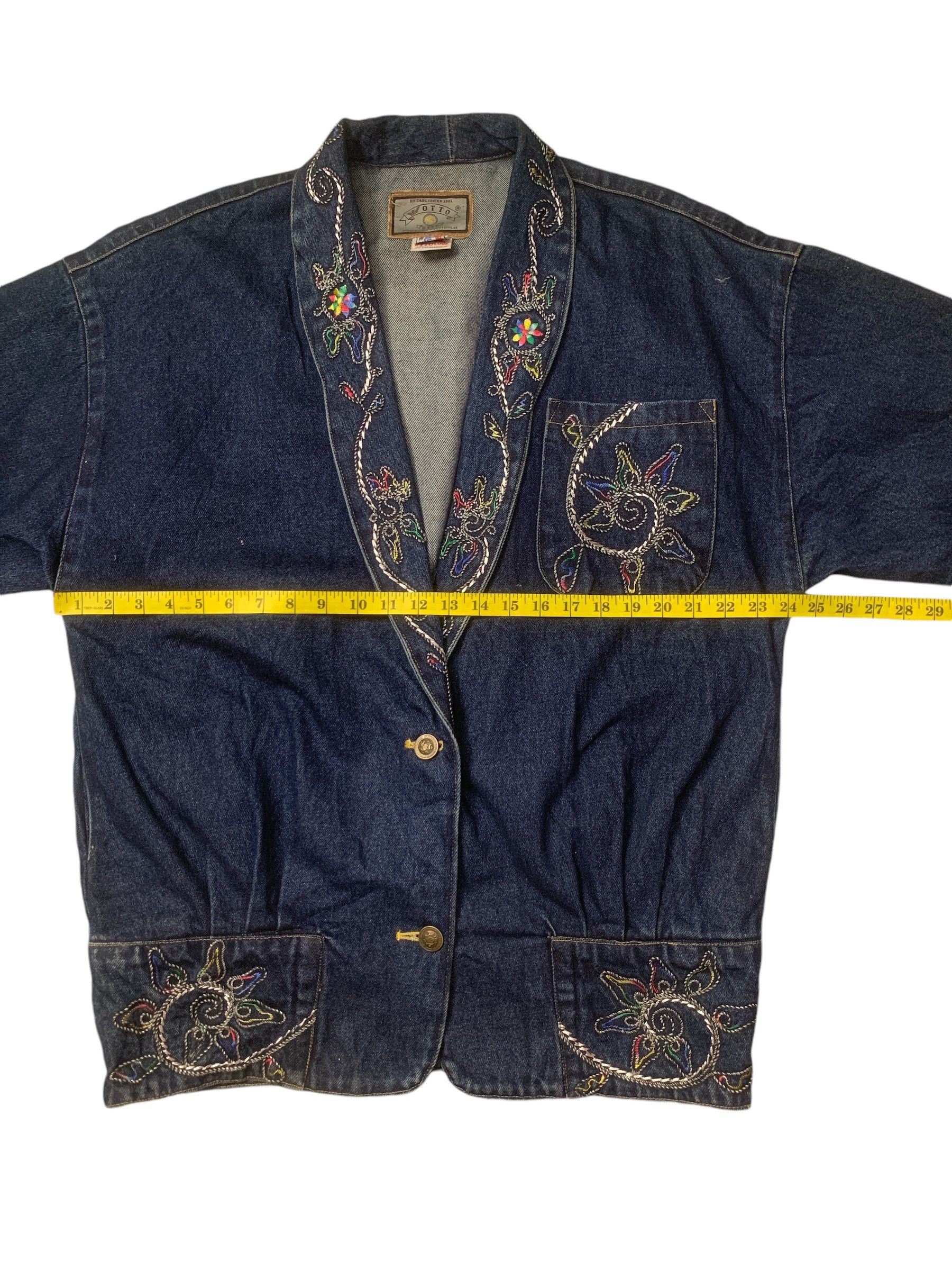 Designer × Japanese Brand Rare Design Vintage Otto Look Denim Jackets Size XL / US 12-14 / IT 48-50 - 8 Thumbnail