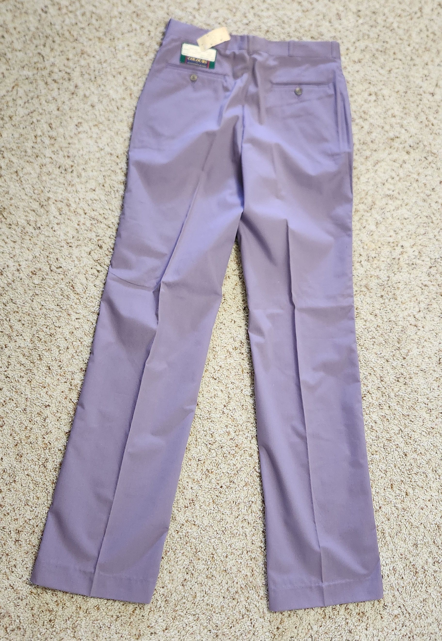 Alexander Julian men's lilac pants 31 vintage 1980s NOS Alexander Julian Size US 31 - 6 Thumbnail
