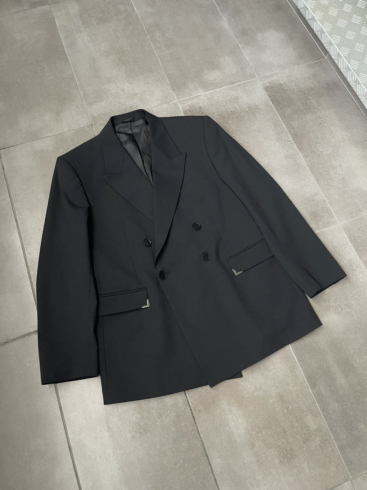 Han Kjobenhavn !DS! AW22 Han Kjobenhavn Boxy Suit Black Blazer Size 40R - 11 Thumbnail
