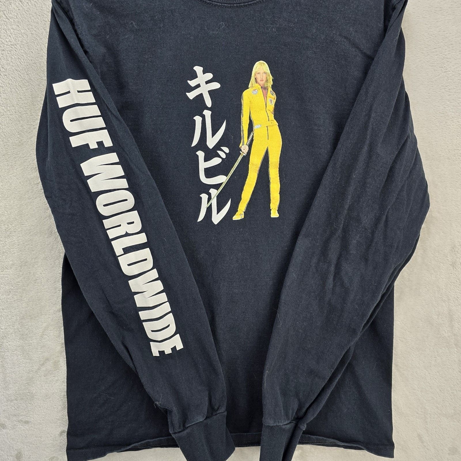 Huf Kill Bill X Huf Shirt Mens Medium Long Sleeve Uma Thurman Size US M / EU 48-50 / 2 - 4 Thumbnail