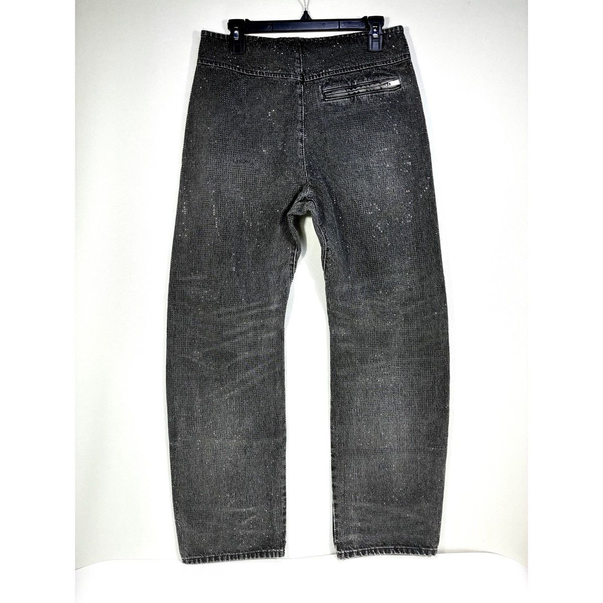 Alexander Wang Alexander Wang Hotfix Crystal Moto Jeans Pants Black Grey 28 Size 28" / US 6 / IT 42 - 3 Thumbnail