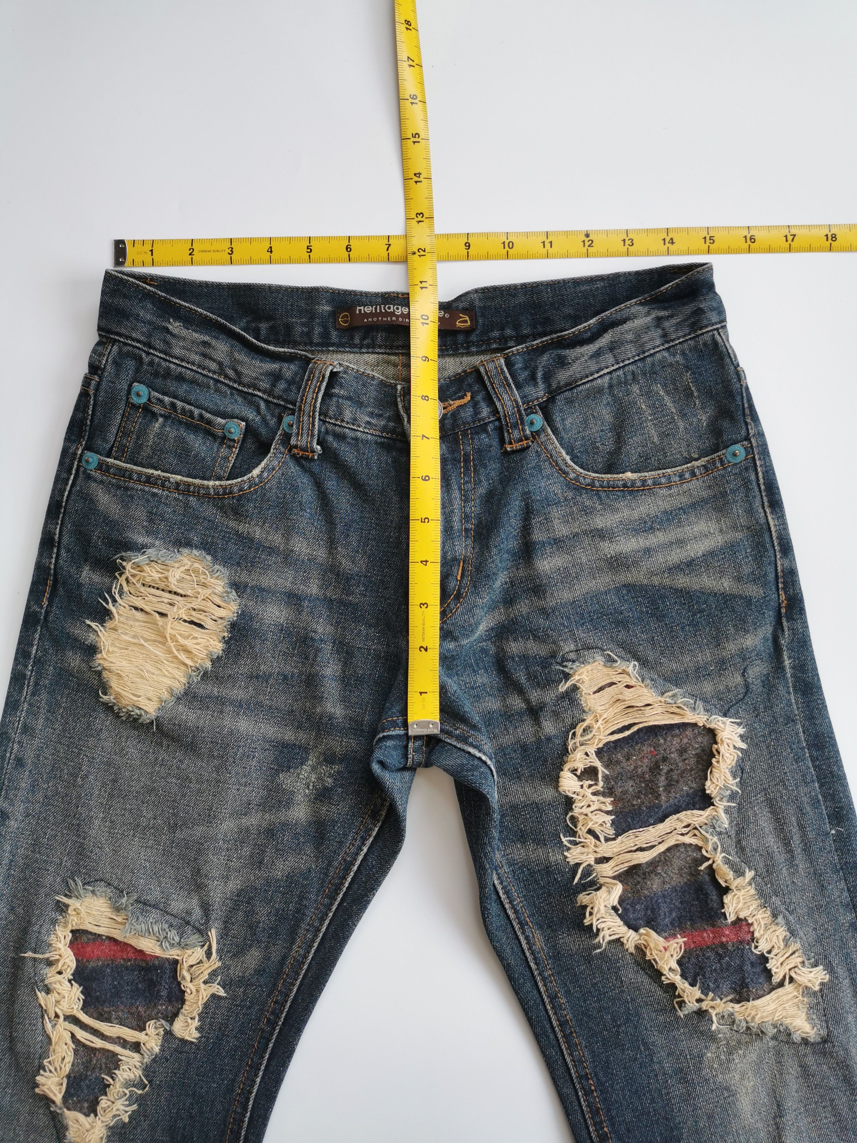 Kapital Heritage Stone Mudwash Rusty Patchwork Denim Size US 30 / EU 46 - 6 Thumbnail