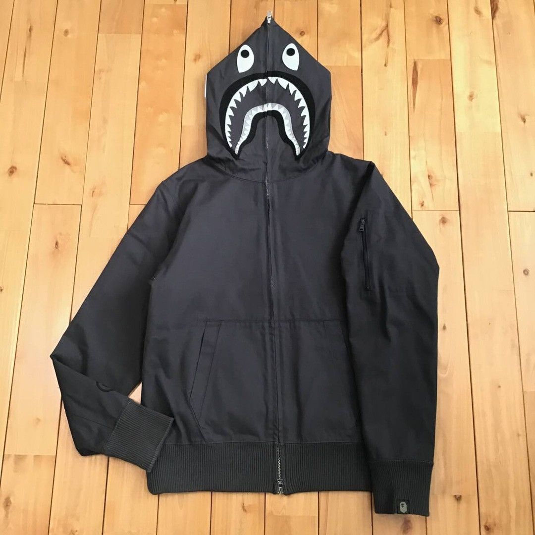 Bape 2012 BAPE Herringbone shark full zip hoodie a bathing ape Size US M / EU 48-50 / 2 - 2 Thumbnail