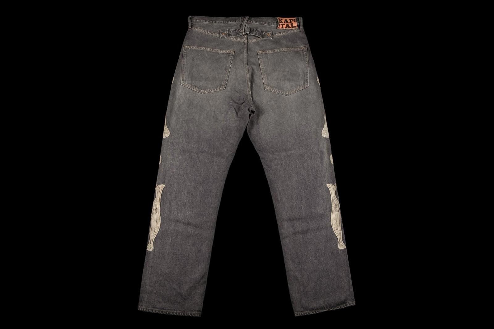Kapital Kapital 14oz Black Mexican Tuxedo Denim Bone 5p Okabilly 38 Size US 38 / EU 54 - 3 Thumbnail