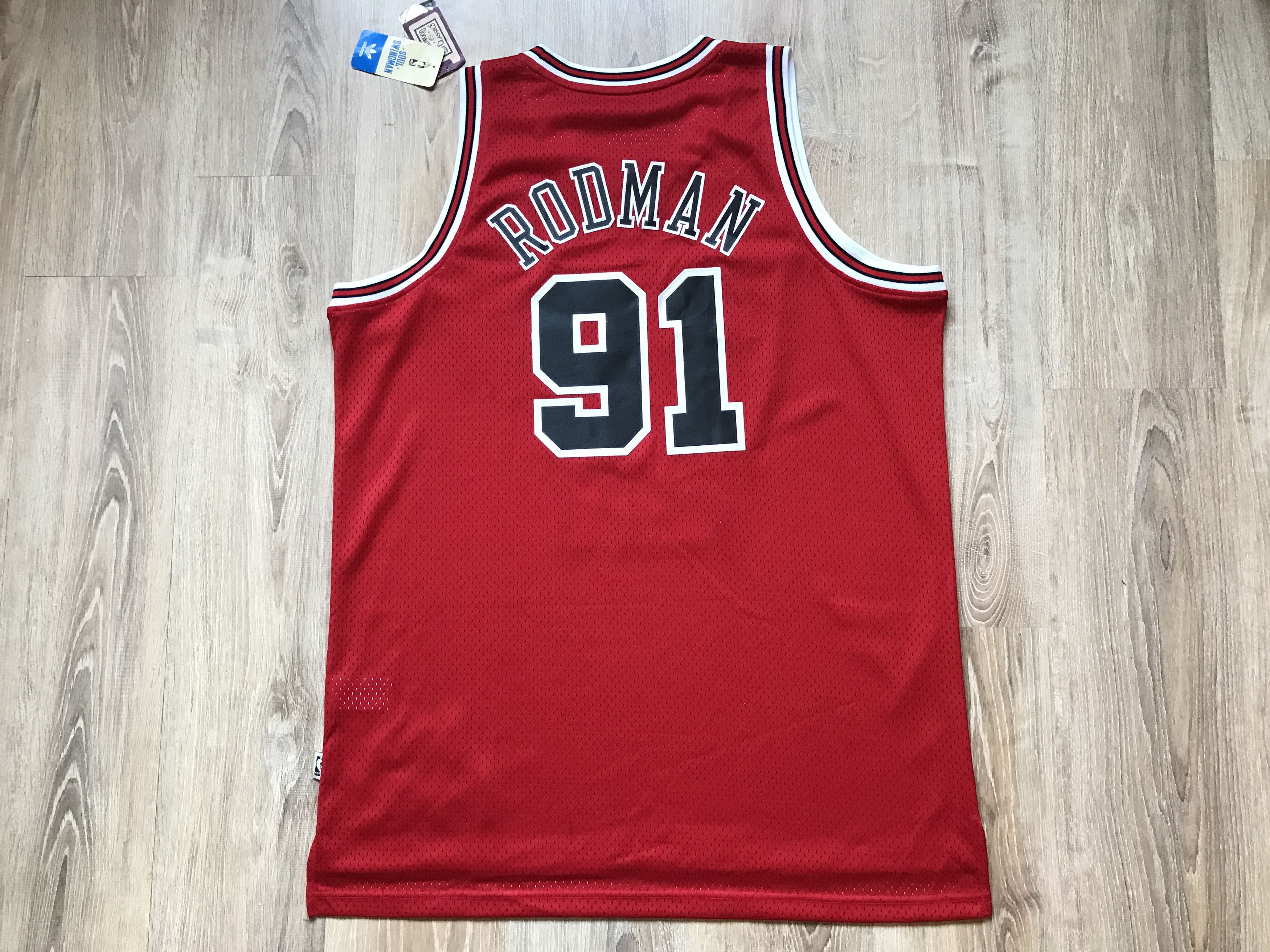 NBA × Vintage Chicago Bulls NBA Dennis Rodman #91 New Vintage Jersey Size US XXL / EU 58 / 5 - 3 Thumbnail