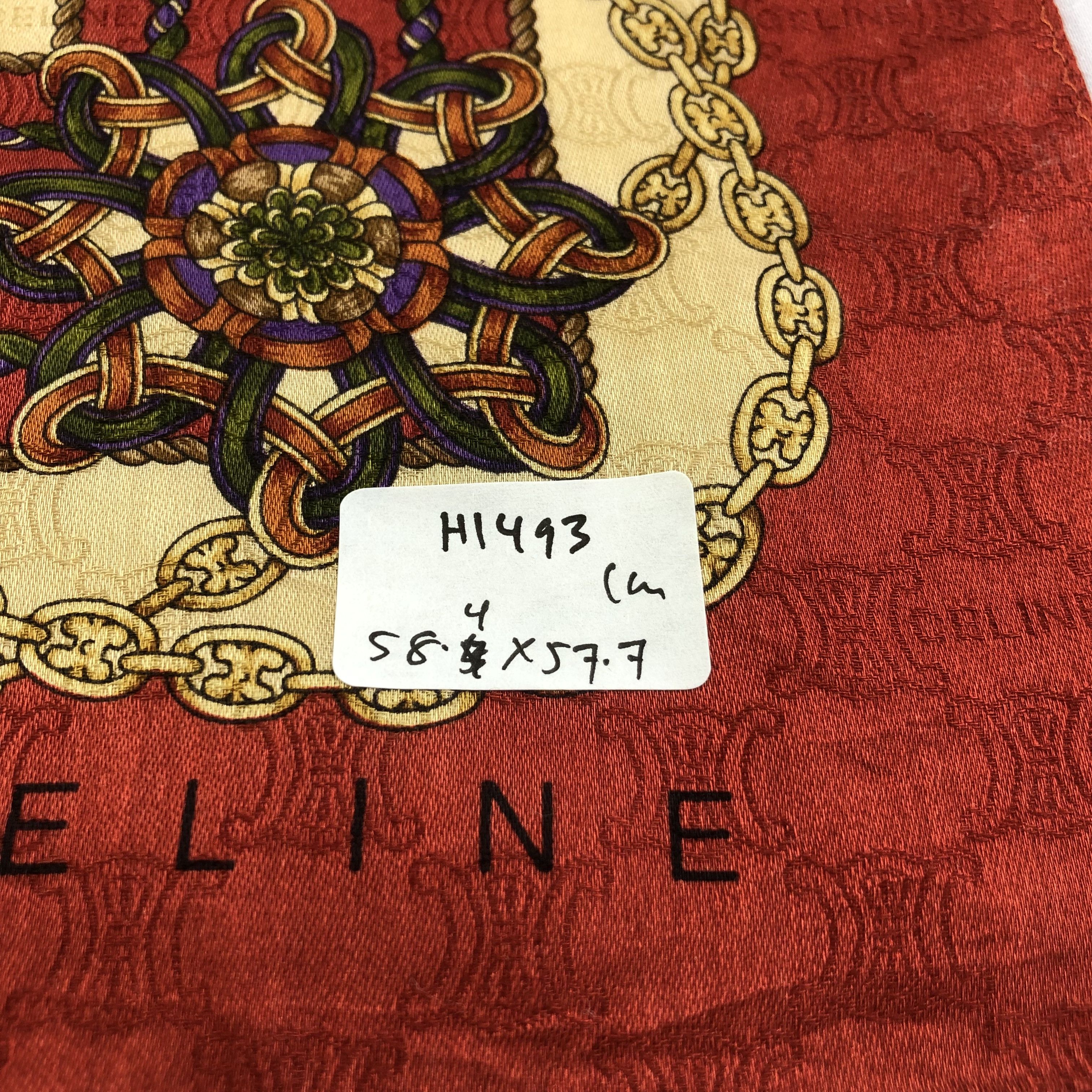 Celine × Vintage Celine Handkerchief Neckerchief Bandana H1493 Size ONE SIZE - 5 Thumbnail