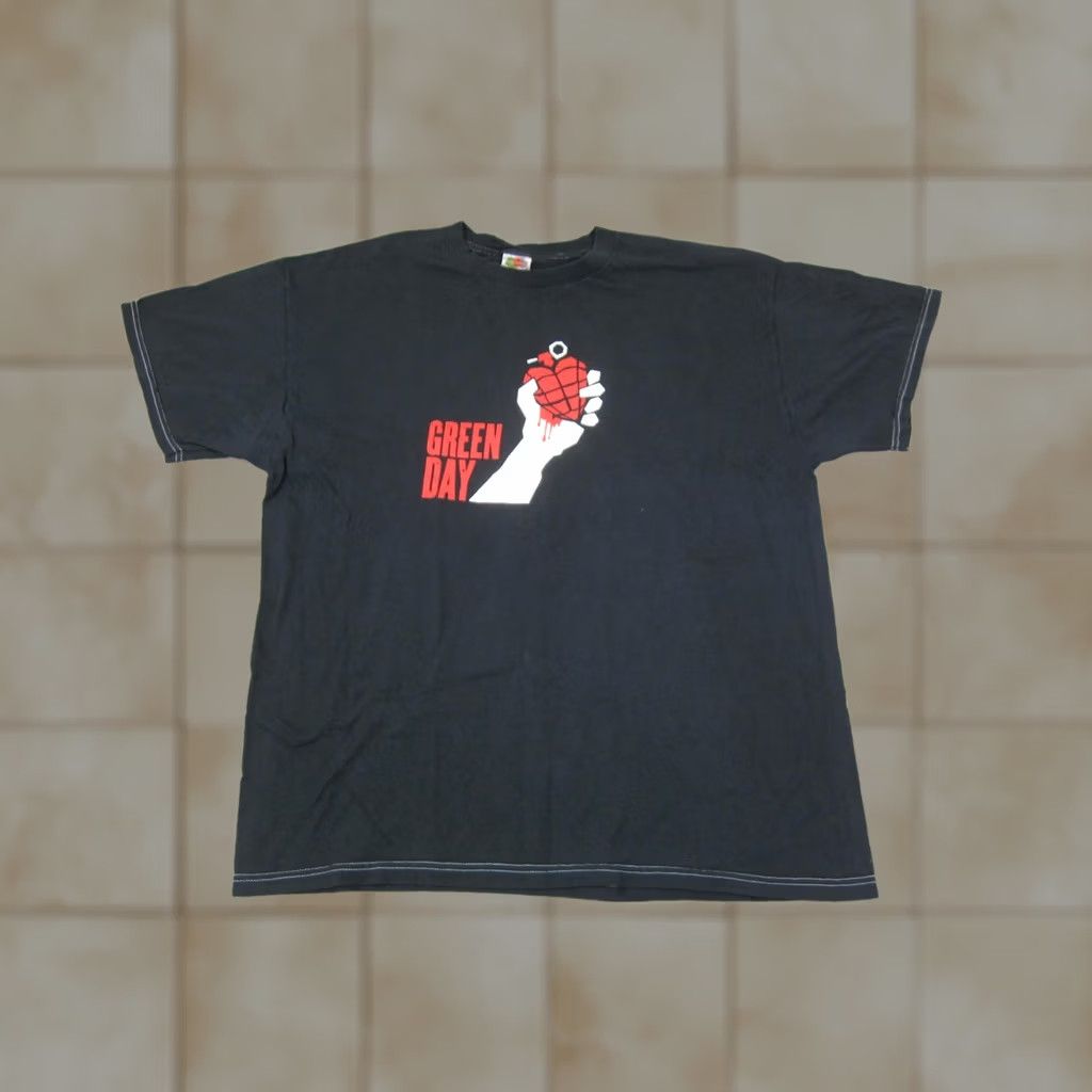 Fruit Of The Loom VINTAGE Nike Shirt Mens XL Black American Idiot 2005 Tour Size US XL / EU 56 / 4 - 1 Thumbnail