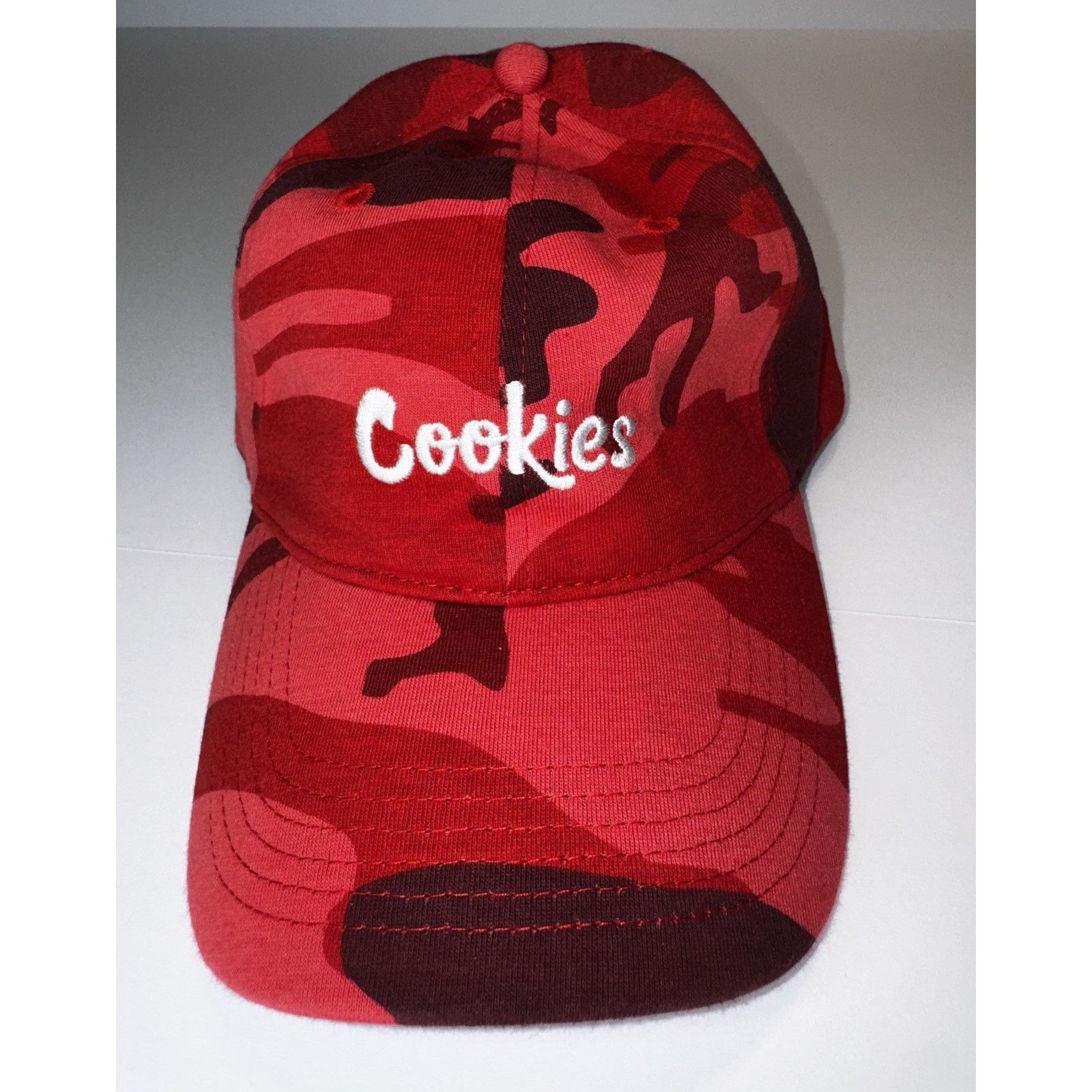 Cookies Cookies Red Camo Strapback Adjustable Streetwear Cap nwot Size ONE SIZE - 1 Thumbnail