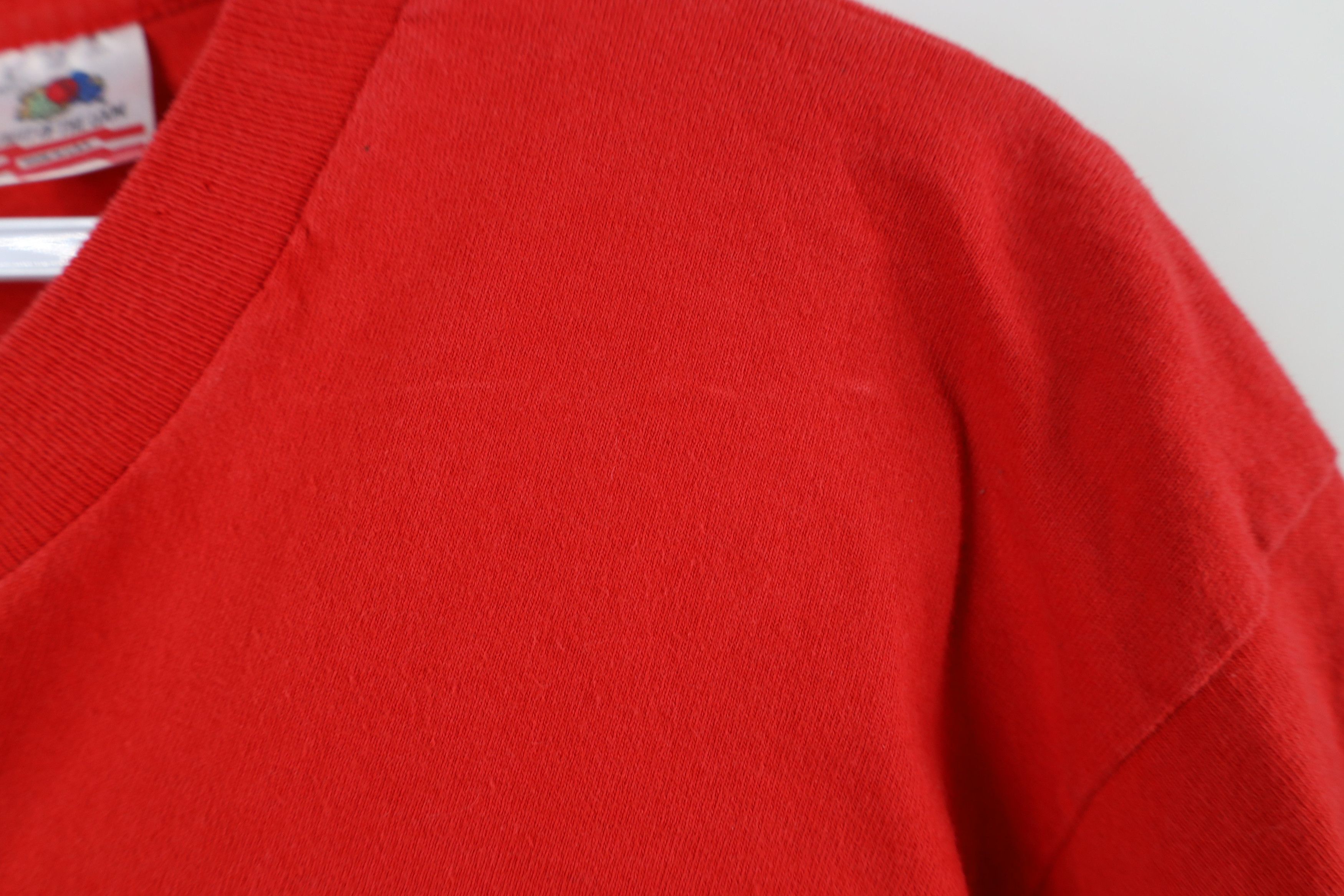 Vintage Vintage 90s Streetwear Breath Saloon T-Shirt Red Cotton USA Size US L / EU 52-54 / 3 - 5 Thumbnail