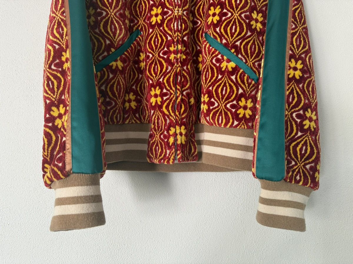 Gucci Gucci Garden Velvet Jacquard Bomber Jacket Size US S / EU 44-46 / 1 - 4 Thumbnail