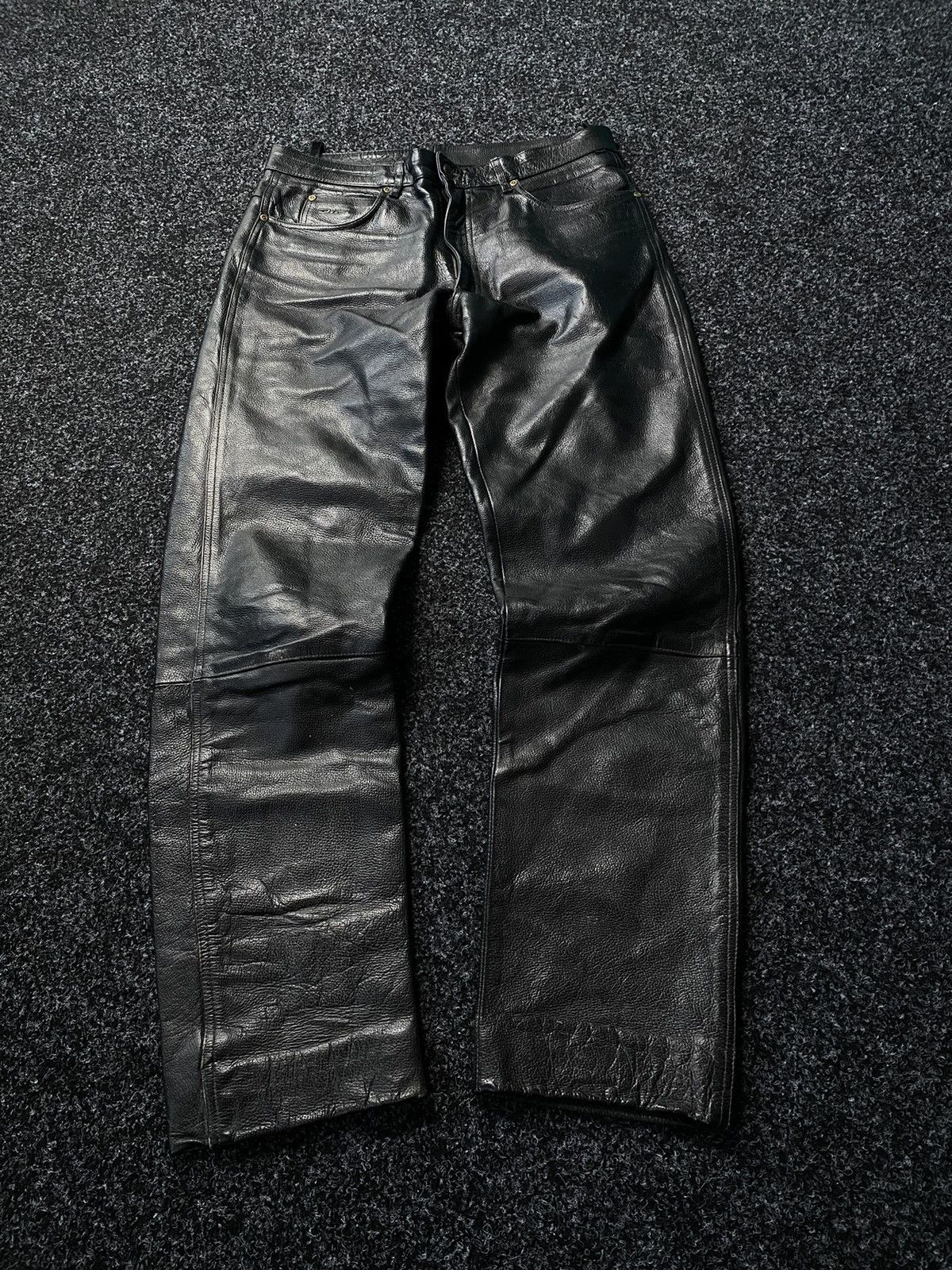 Leather Difi Leather Moto Biker Racing Pants Opium y2k Size US 33 - 1 Thumbnail