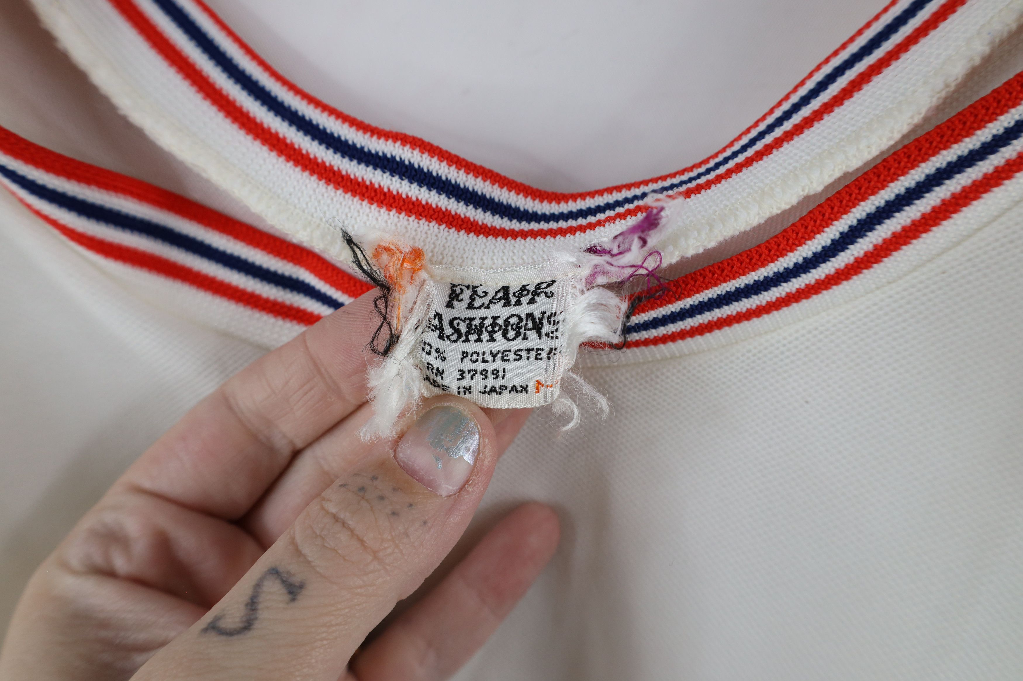 Vintage Vintage 70s Streetwear Knit Tank Top T-Shirt White Japan Size M / US 6-8 / IT 42-44 - 7 Thumbnail