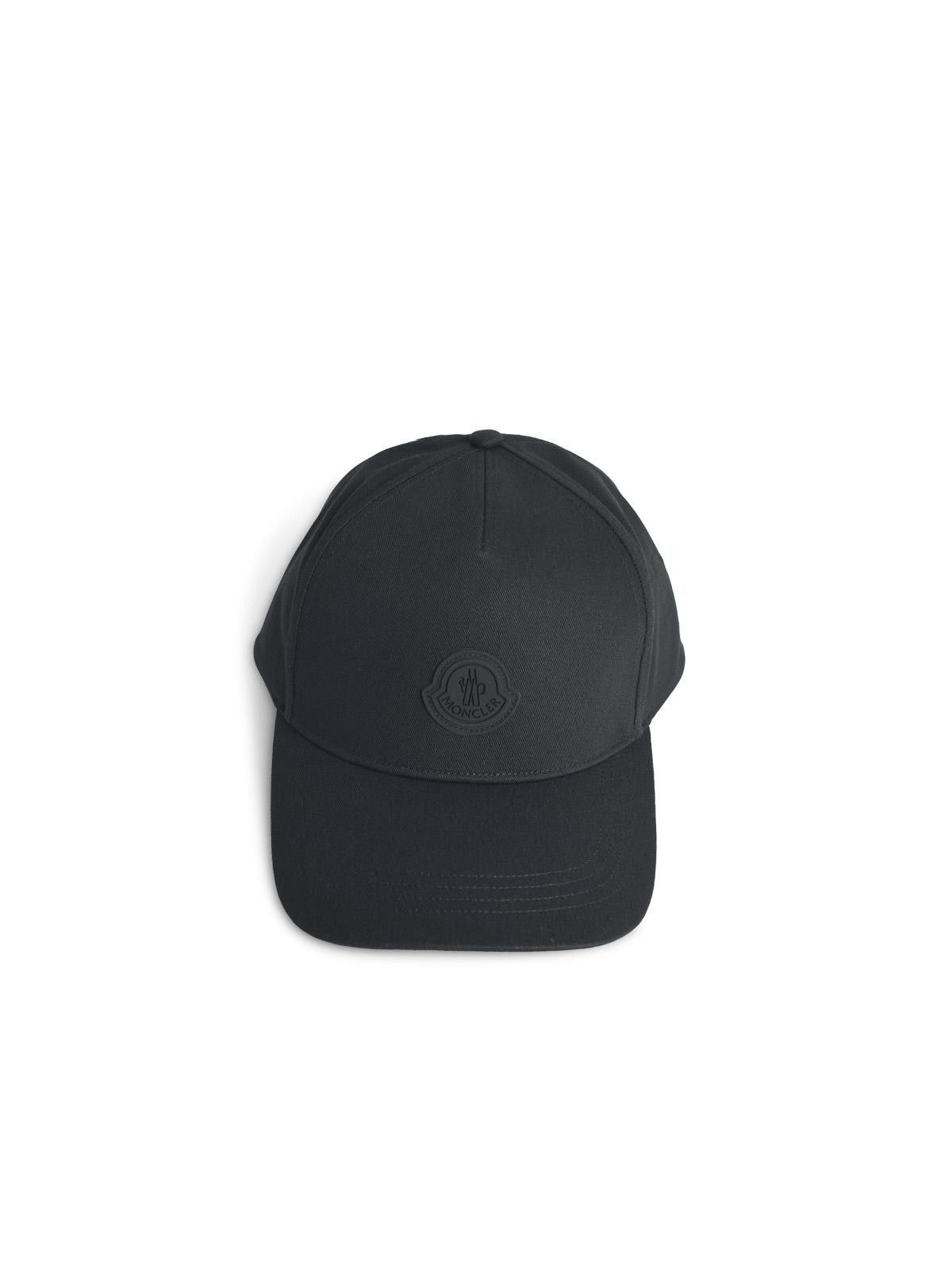 Moncler MONCLER Black Cotton Cap Size ONE SIZE - 1 Thumbnail