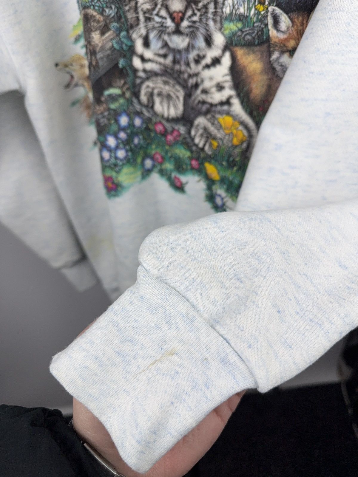 Habitat Vintage Retro 1994 USA Wildlife Animal Graphic Sweatshirt Size US L / EU 52-54 / 3 - 10 Thumbnail