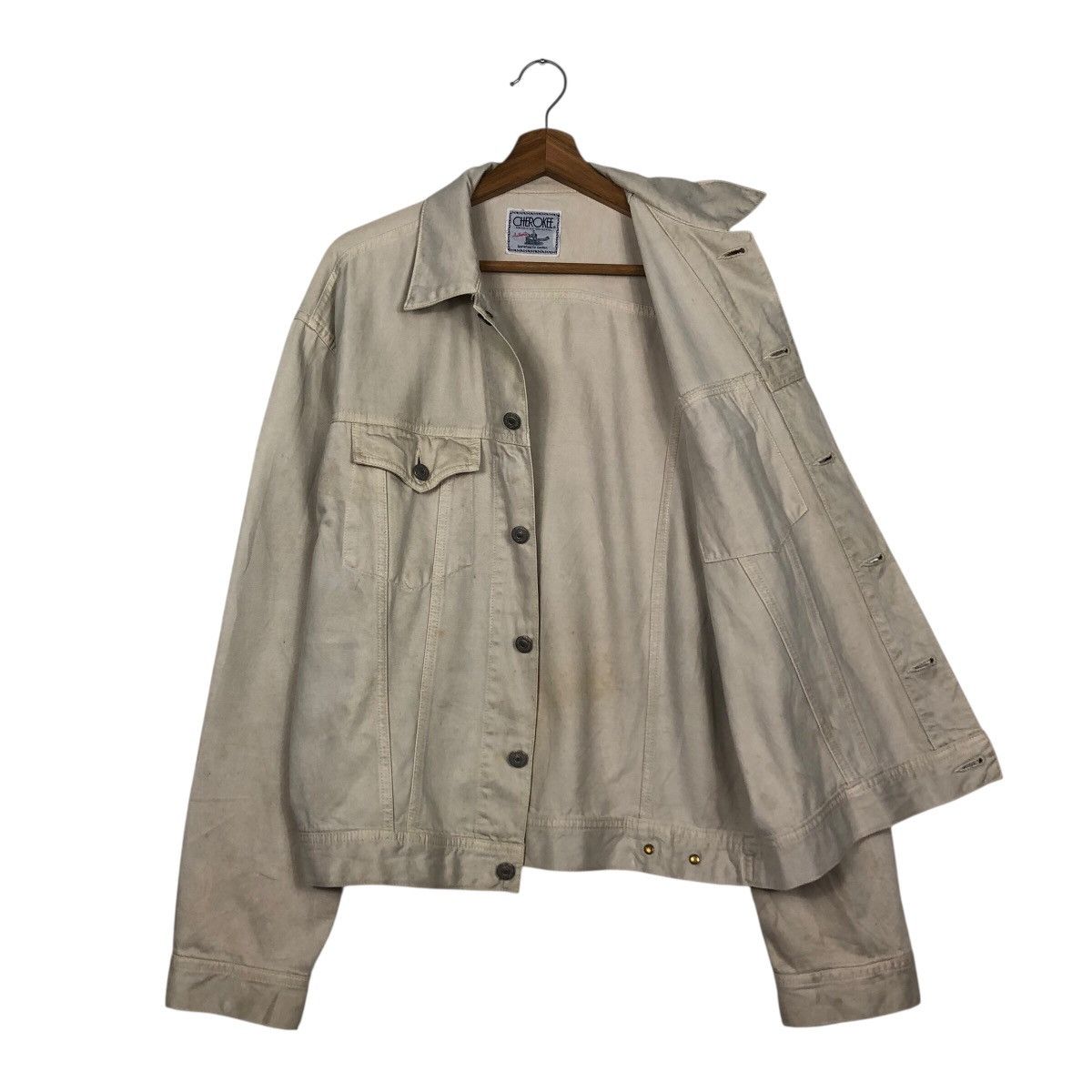 Vintage 📌Vintage Biker Chore Jacket Trucker Cherokee Issey Miyake Size US L / EU 52-54 / 3 - 13 Thumbnail
