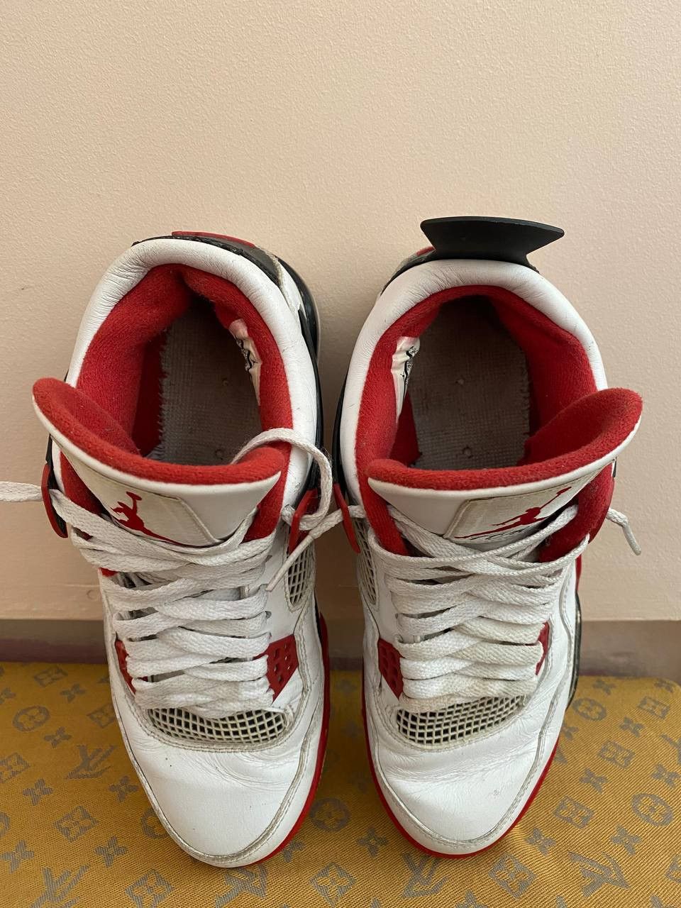Jordan Brand × Nike × Vintage 📌Nike Air Jordan 4 Retro “Fire Red” 2012 Sneakers 308497-110 Size US 8.5 / EU 41-42 - 11 Thumbnail