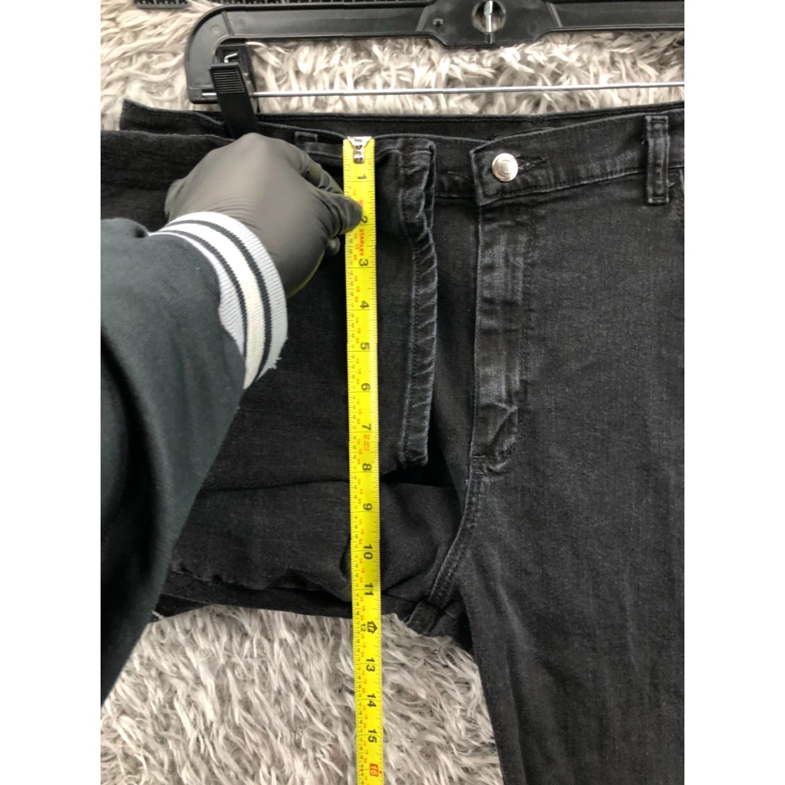 Lee Lee Relaxed Fit Jeans Womens Size 16 Dark Wash Black Denim High Rise 5-Pocket Pocket Jeans Mens? Womens Size 38" / US 16 / IT 52 - 4 Thumbnail