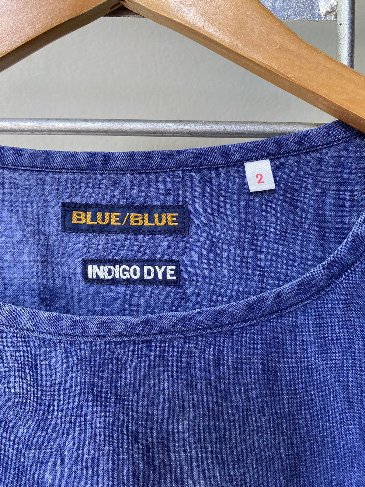 Blue Blue Japan BLUE/BLUE indigo dry patchwork top Size US M / EU 48-50 / 2 - 14 Thumbnail