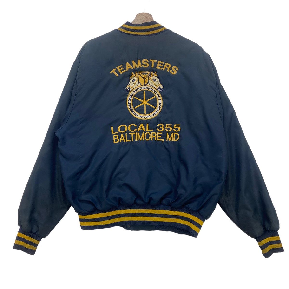 Vintage Vtg Teamsters Local 355 Baltimore International Brotherhood Size US XL / EU 56 / 4 - 1 Thumbnail