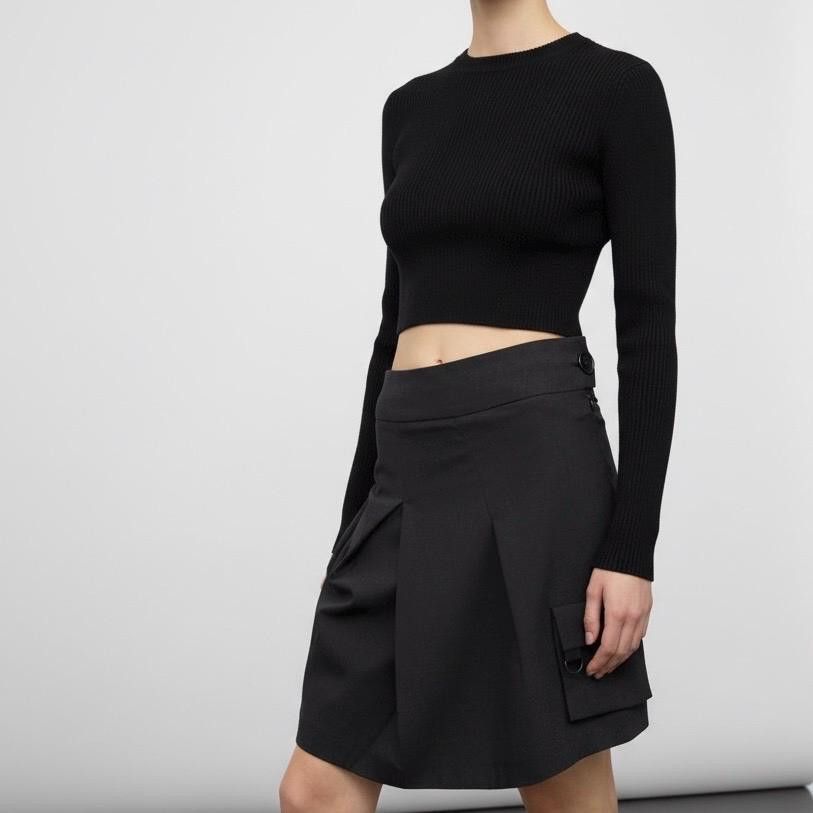 Cop Copine The Cop Copine Neutral Pleated Skirt Size 32" / US 10 / IT 46 - 1 Thumbnail