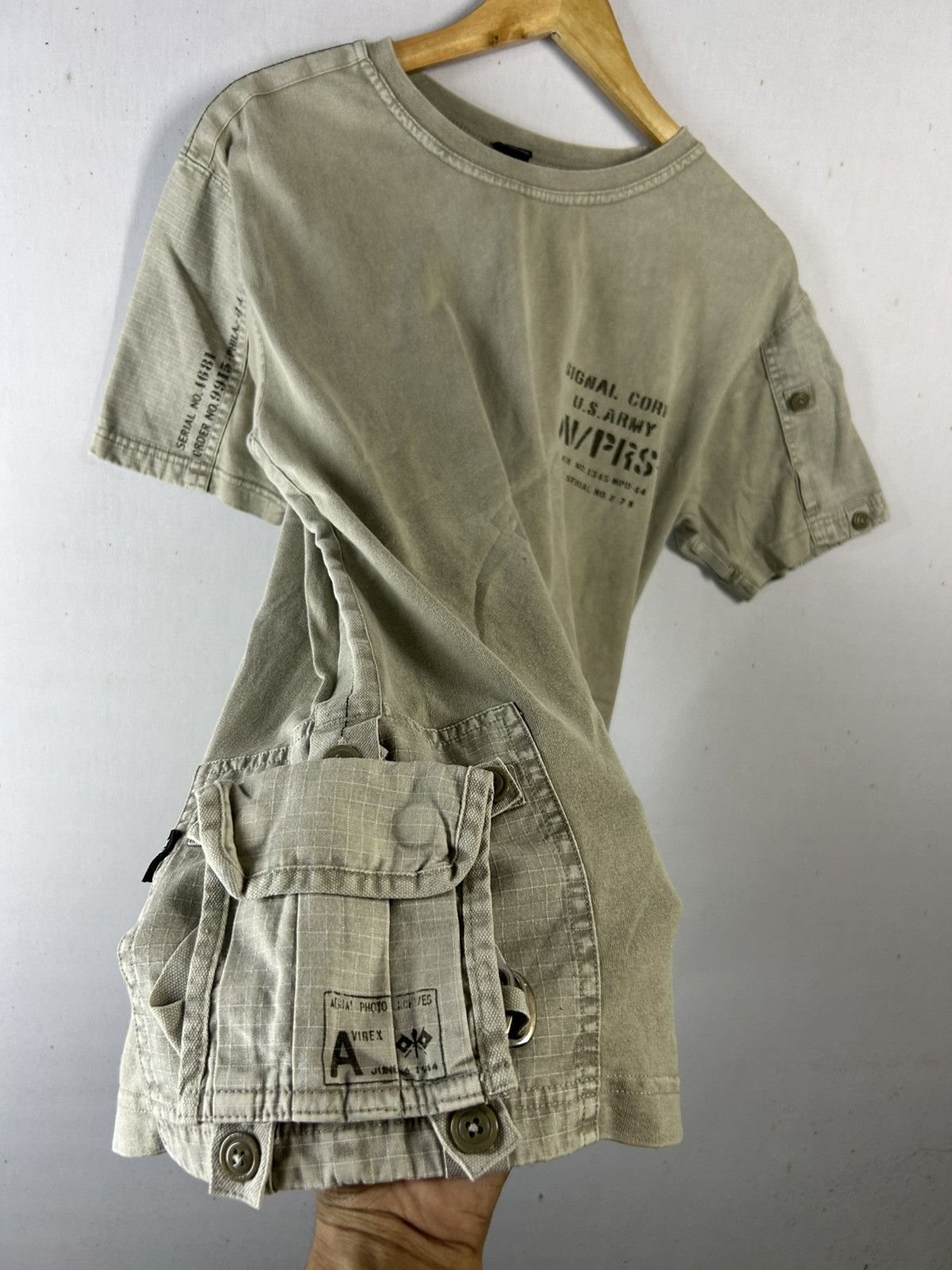 Avirex × Vintage Rare🔥 Tactical Pocket Avirex tees Size US L / EU 52-54 / 3 - 11 Thumbnail