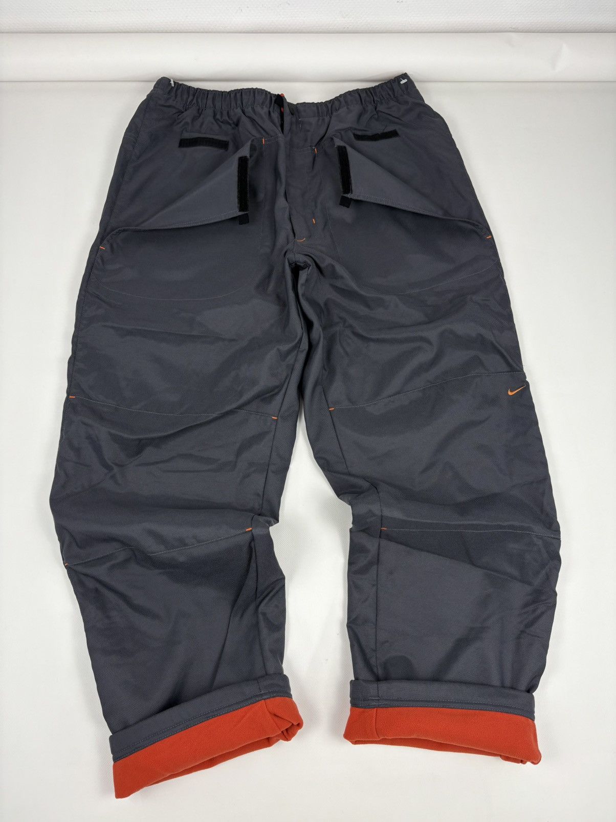 Nike 90’s Swoosh Fleece Pockets Nylon Baggy Joggers Track Pants Size US 34 / EU 50 - 5 Thumbnail