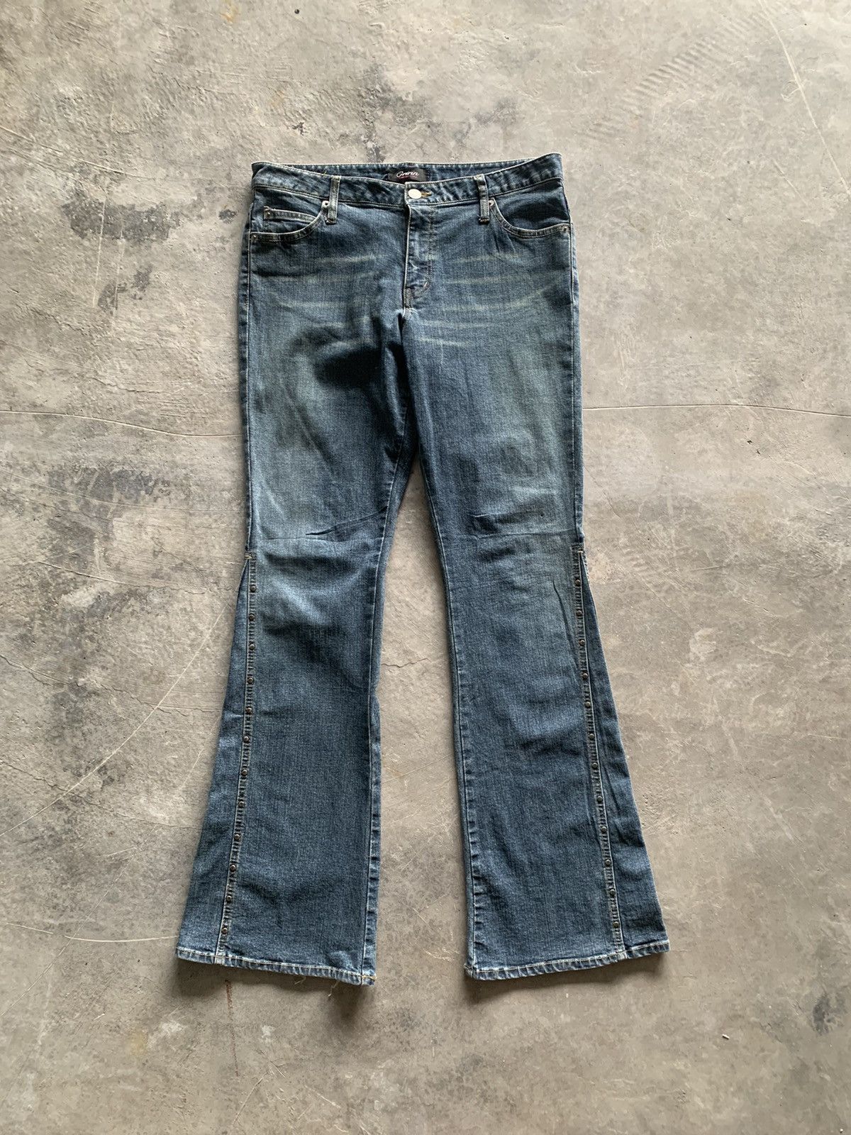 If Six Was Nine × Japanese Brand × Le Grande Bleu (L.G.B.) Flare studded side leg japanese jeans i6w9/lgb inspired Size US 32 / EU 48 - 1 Thumbnail